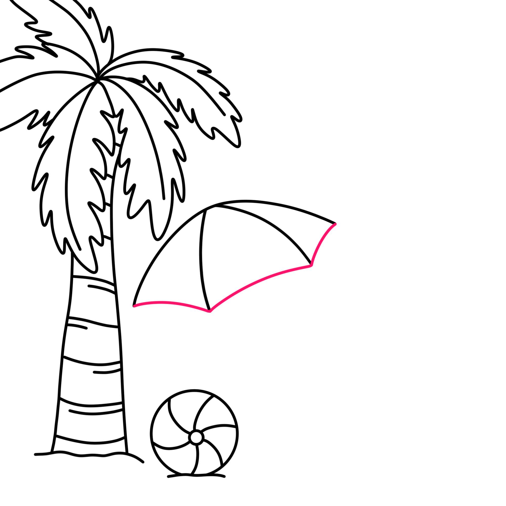 Beach Drawing - Step-14