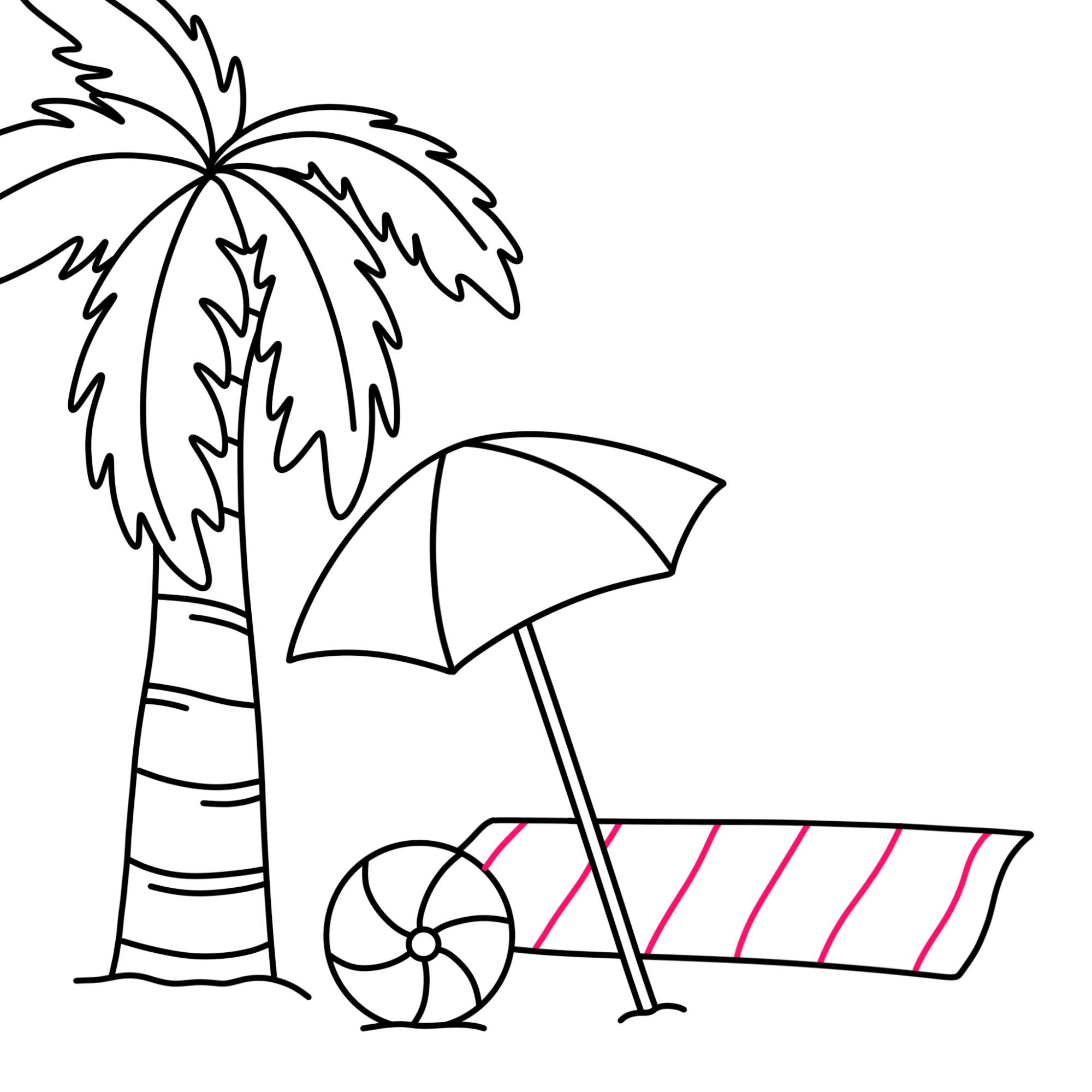 Beach Drawing - Step-17