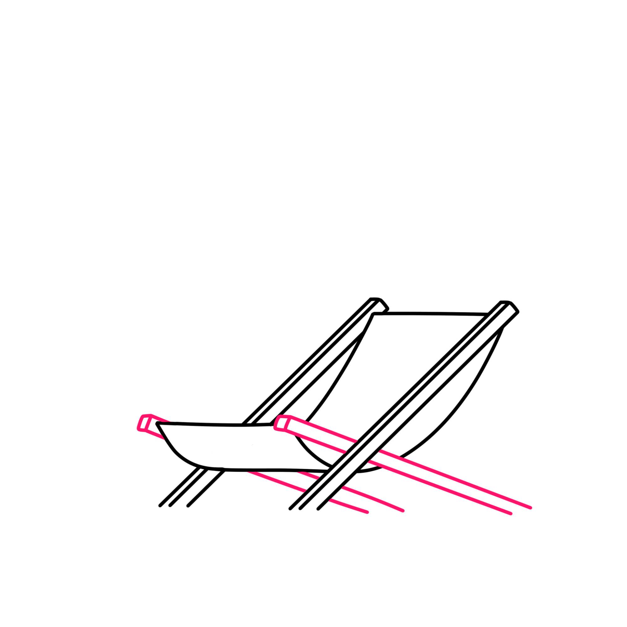 Draw a Beach Chair - Step-4