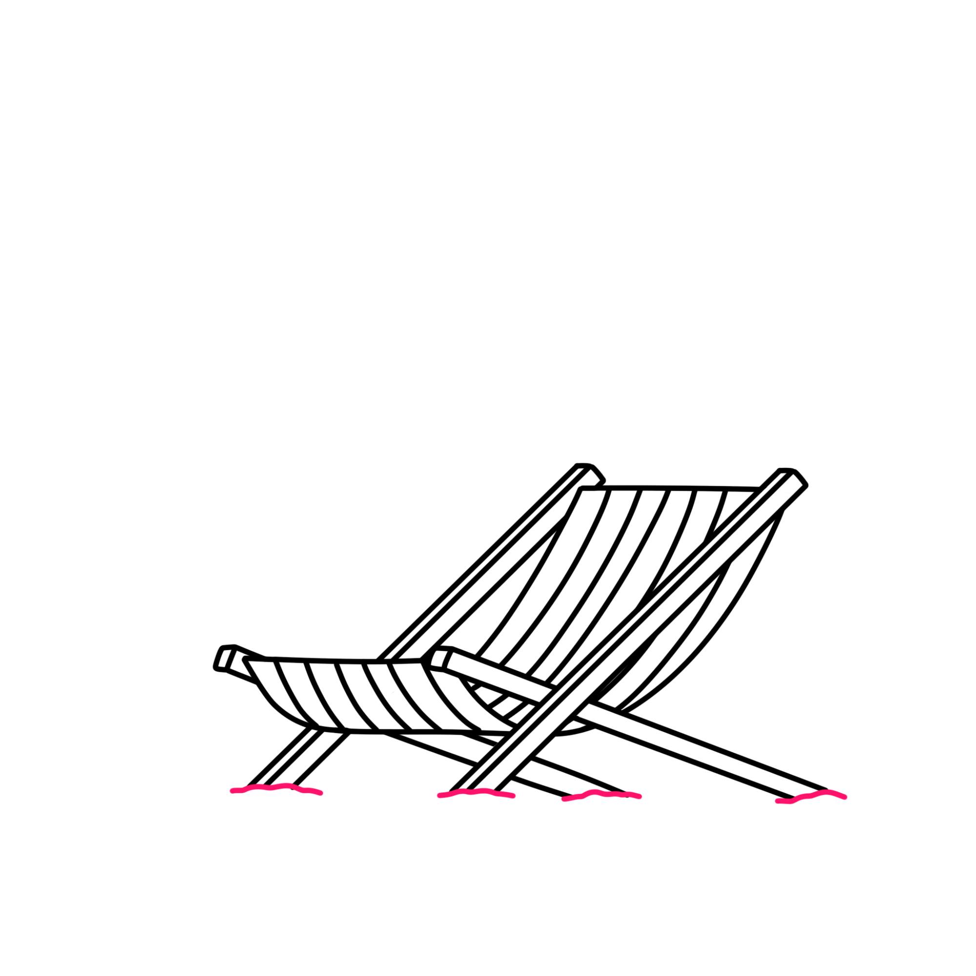 Draw a Beach Chair - Step-6