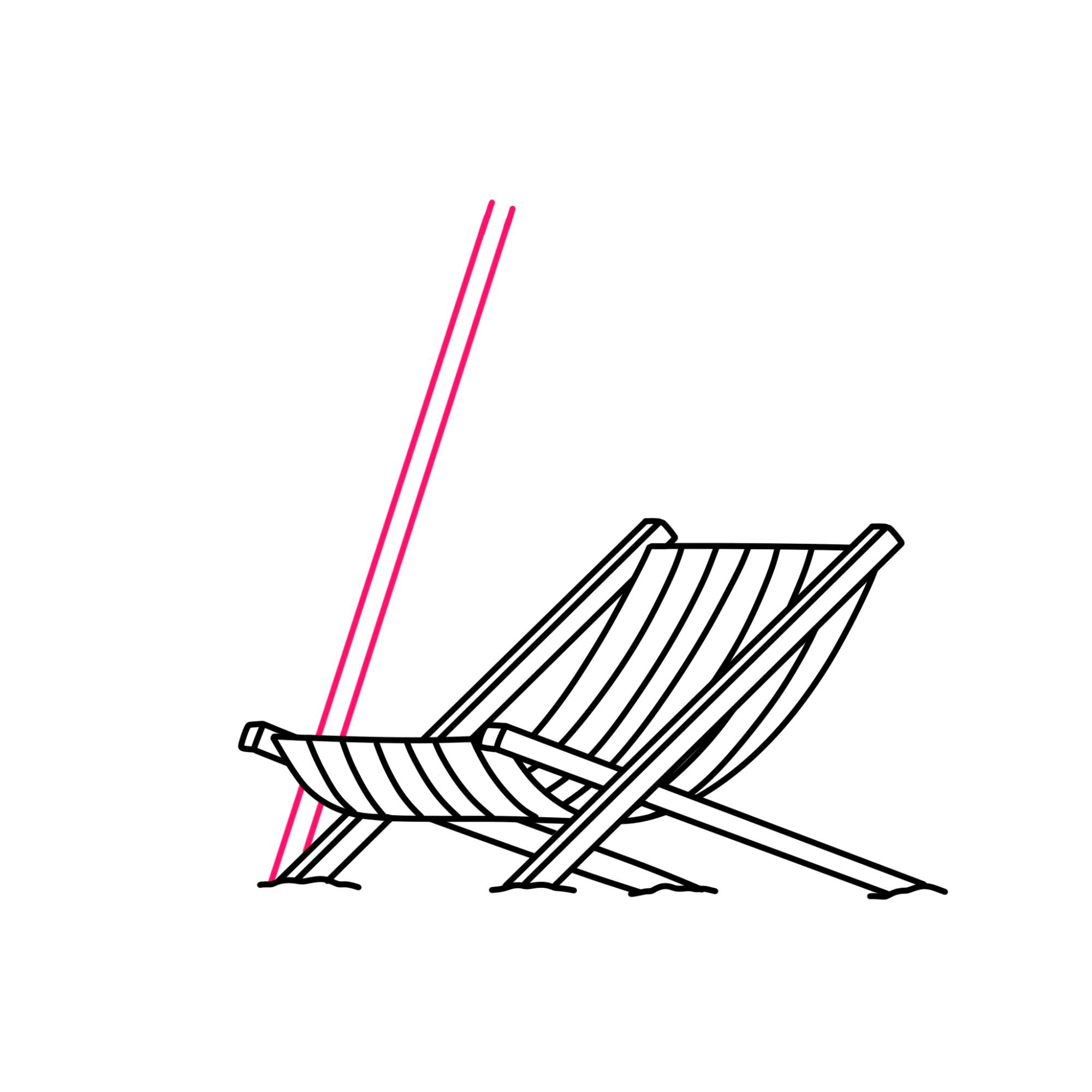 Draw a Beach Chair - Step-7