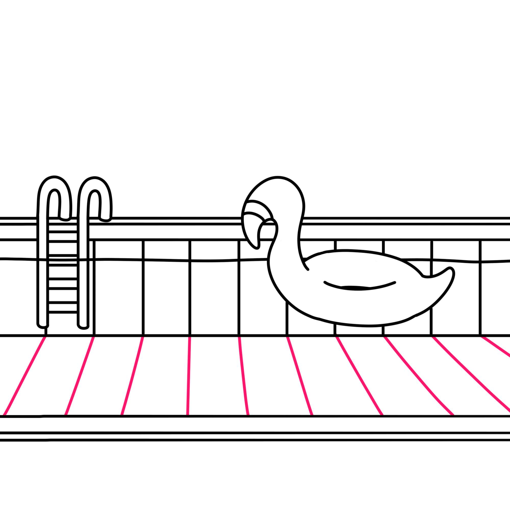 Draw a Swimming Pool - Step-10