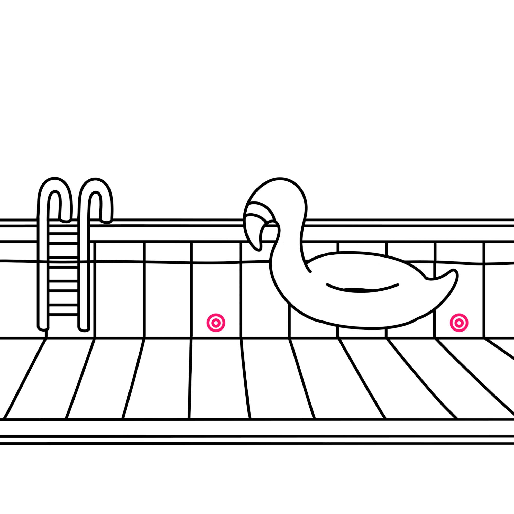 Draw a Swimming Pool - Step-11