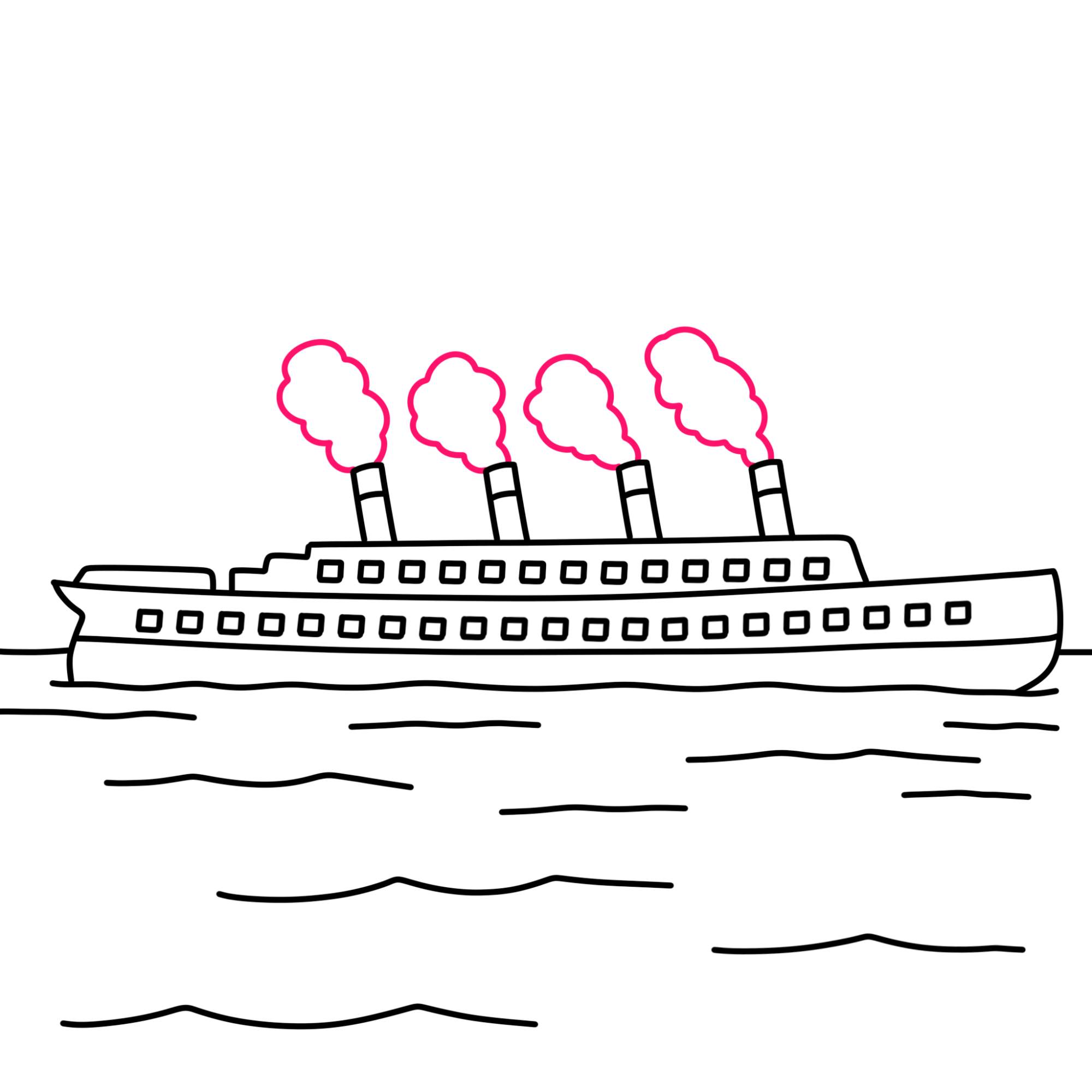 Draw the Titanic - Step-11