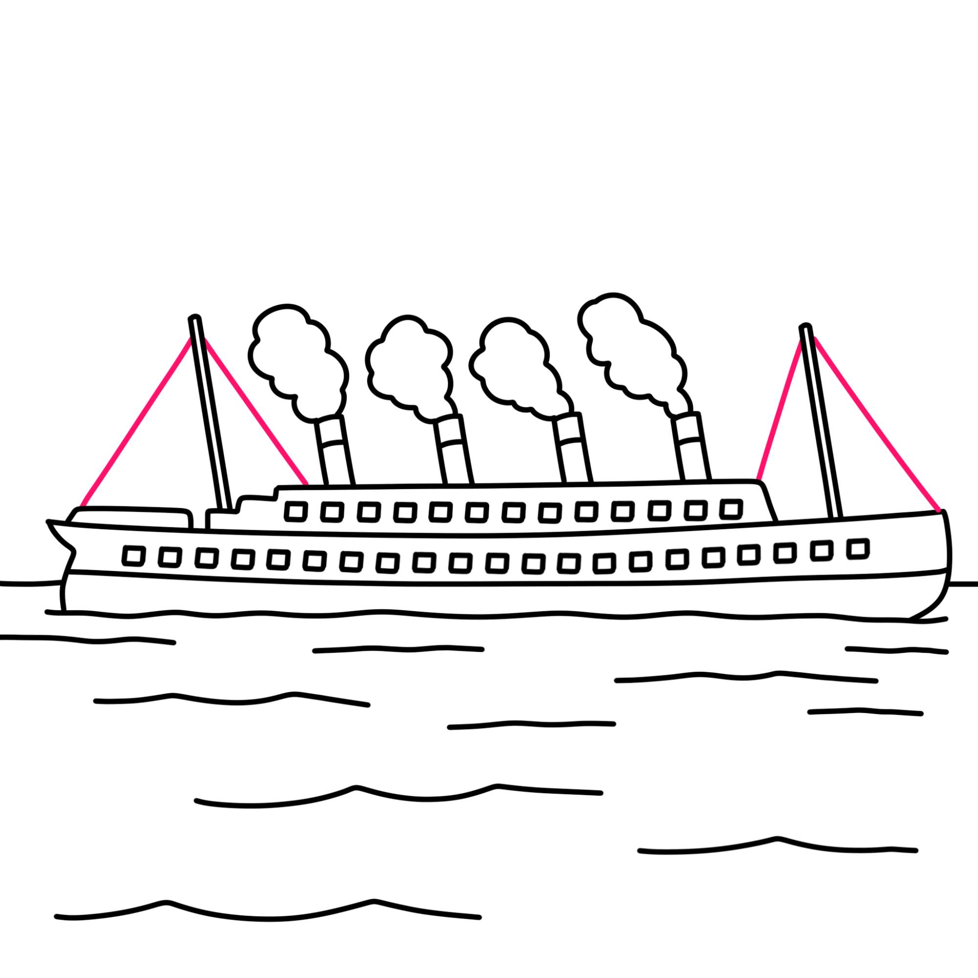 Draw the Titanic - Step-13