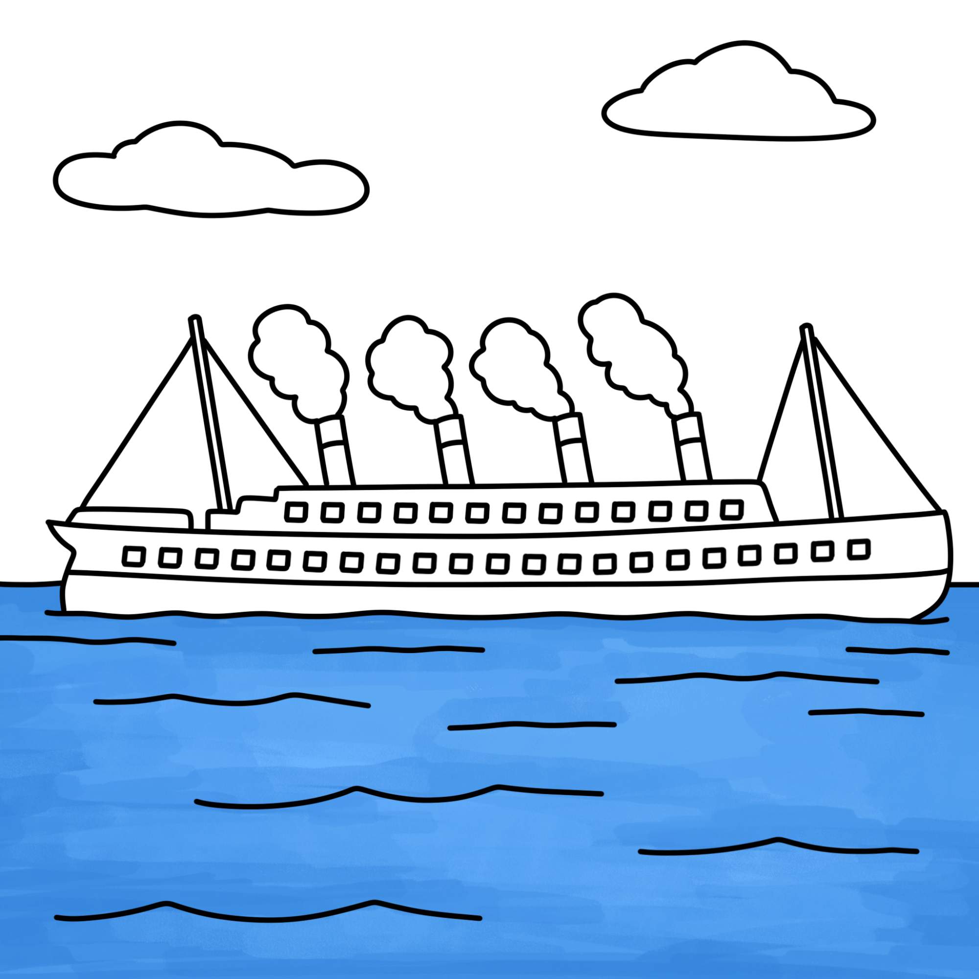 Draw the Titanic - Step-15