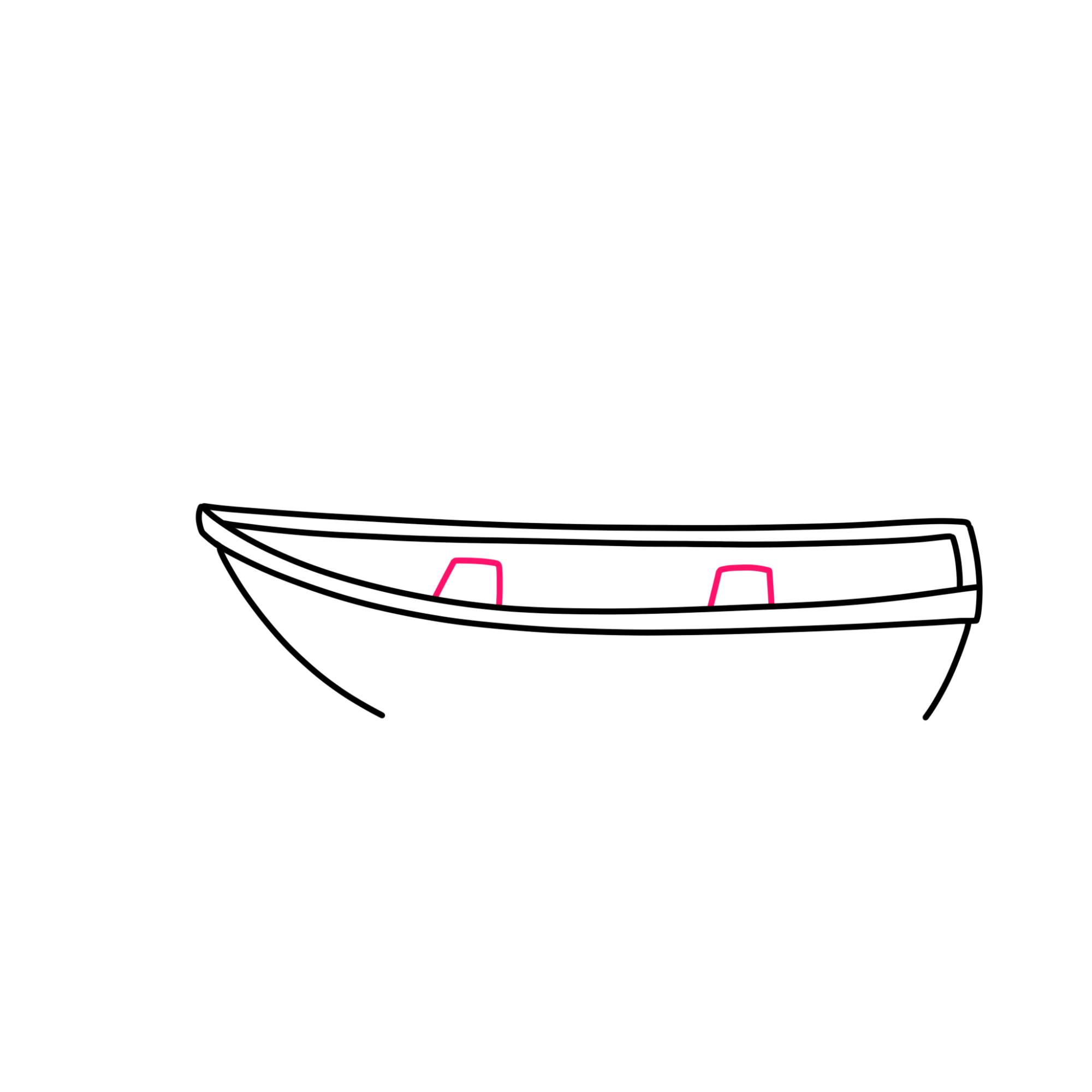 How to Draw a Boat - Step-3