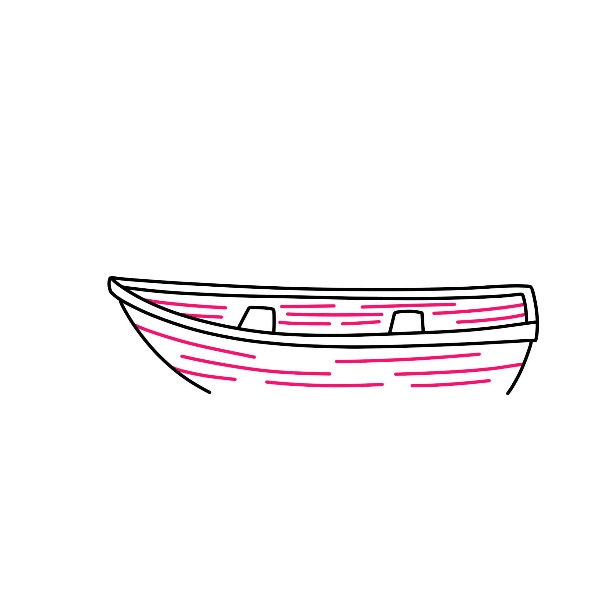 How to Draw a Boat - Step-4