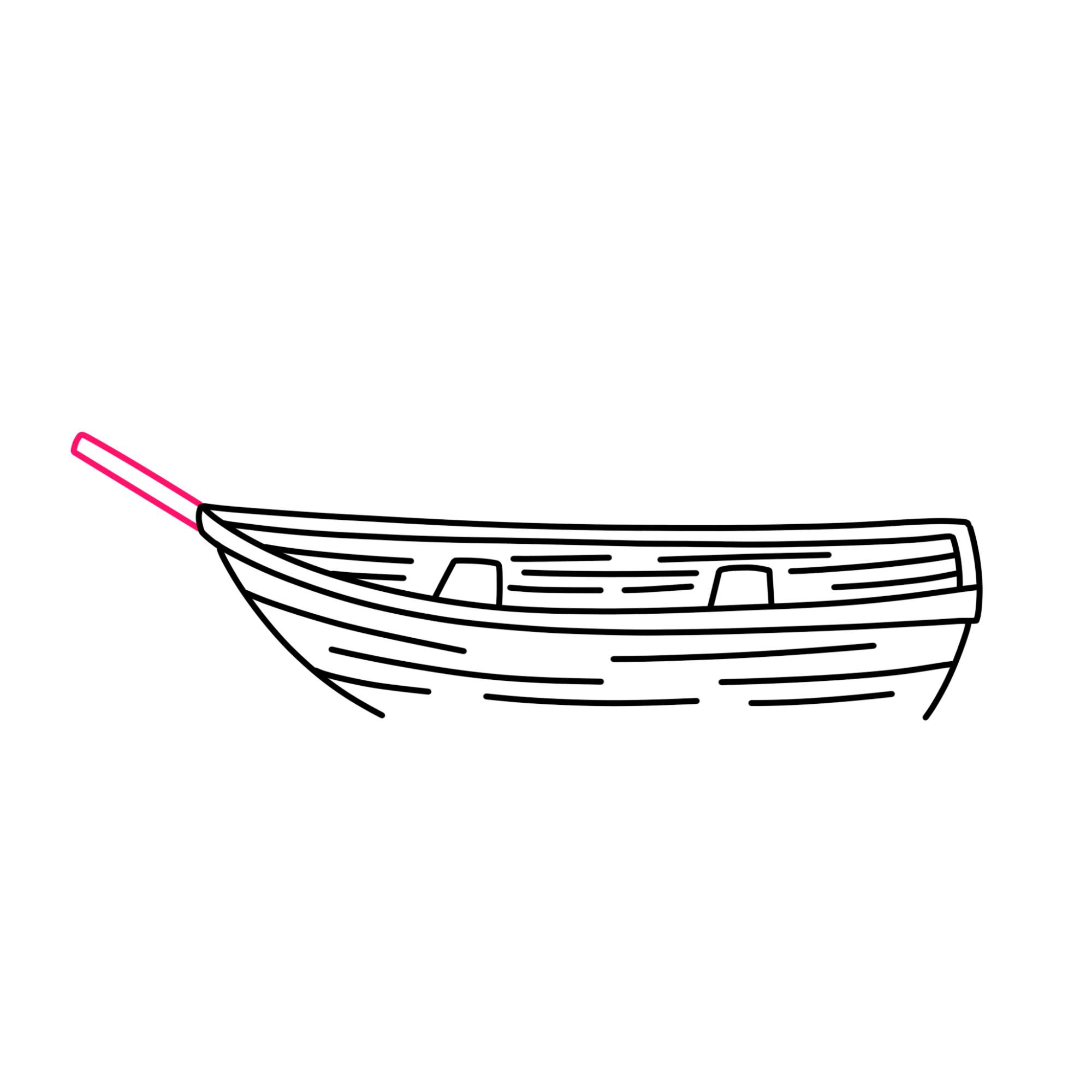 How to Draw a Boat - Step-5