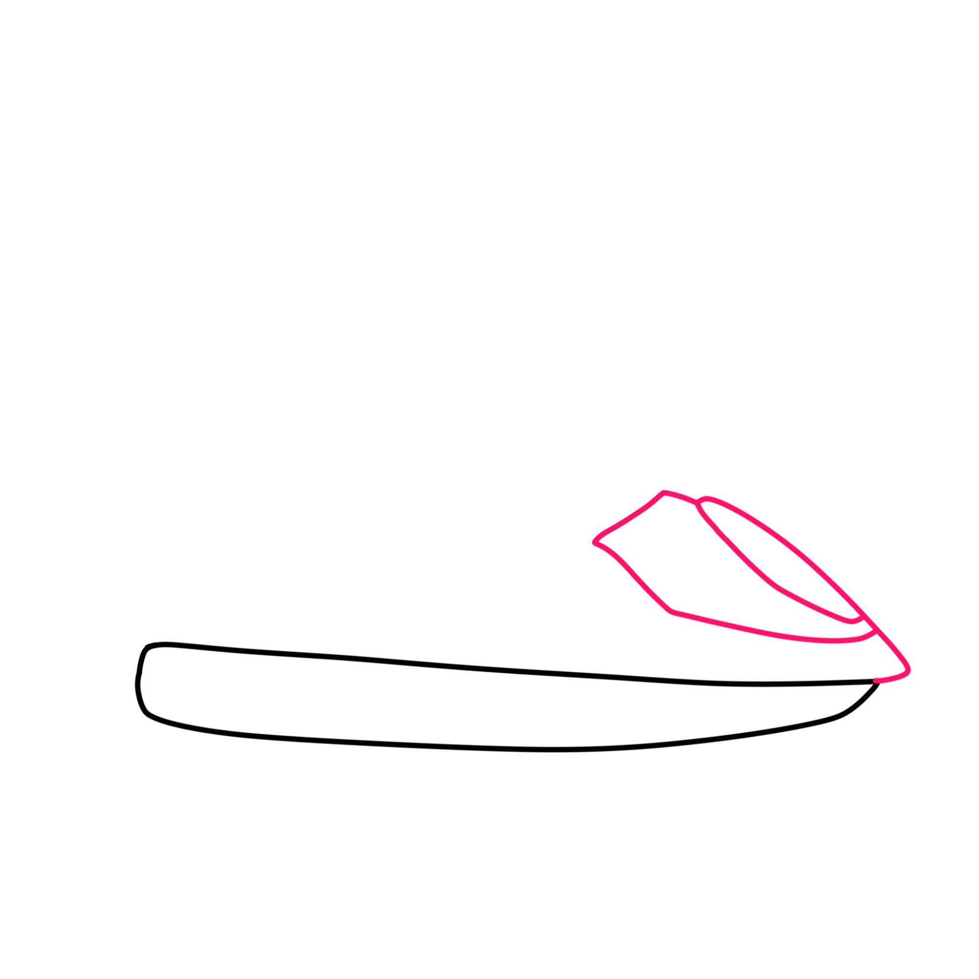 How to Draw a Jet Ski - Step-2