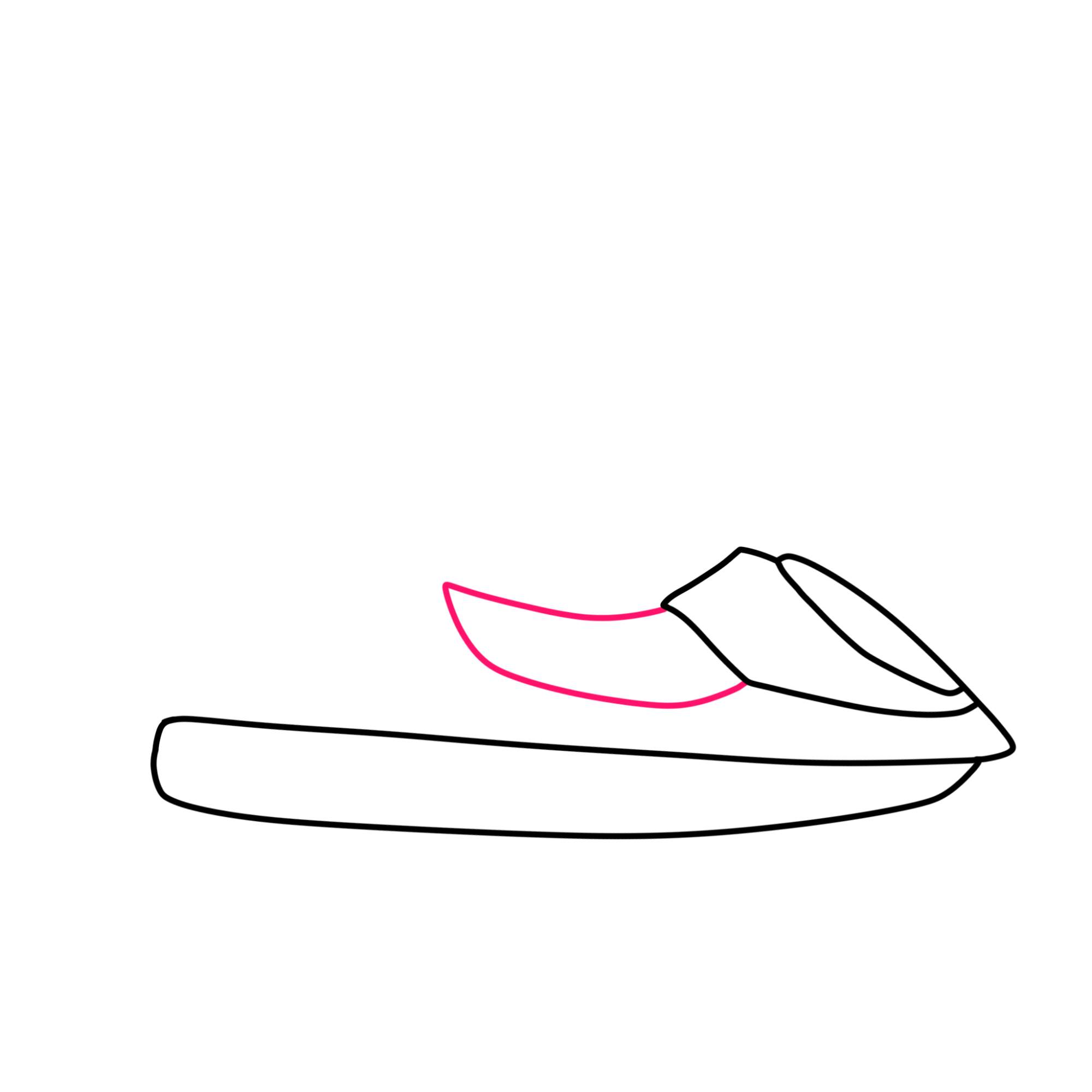 How to Draw a Jet Ski - Step-3