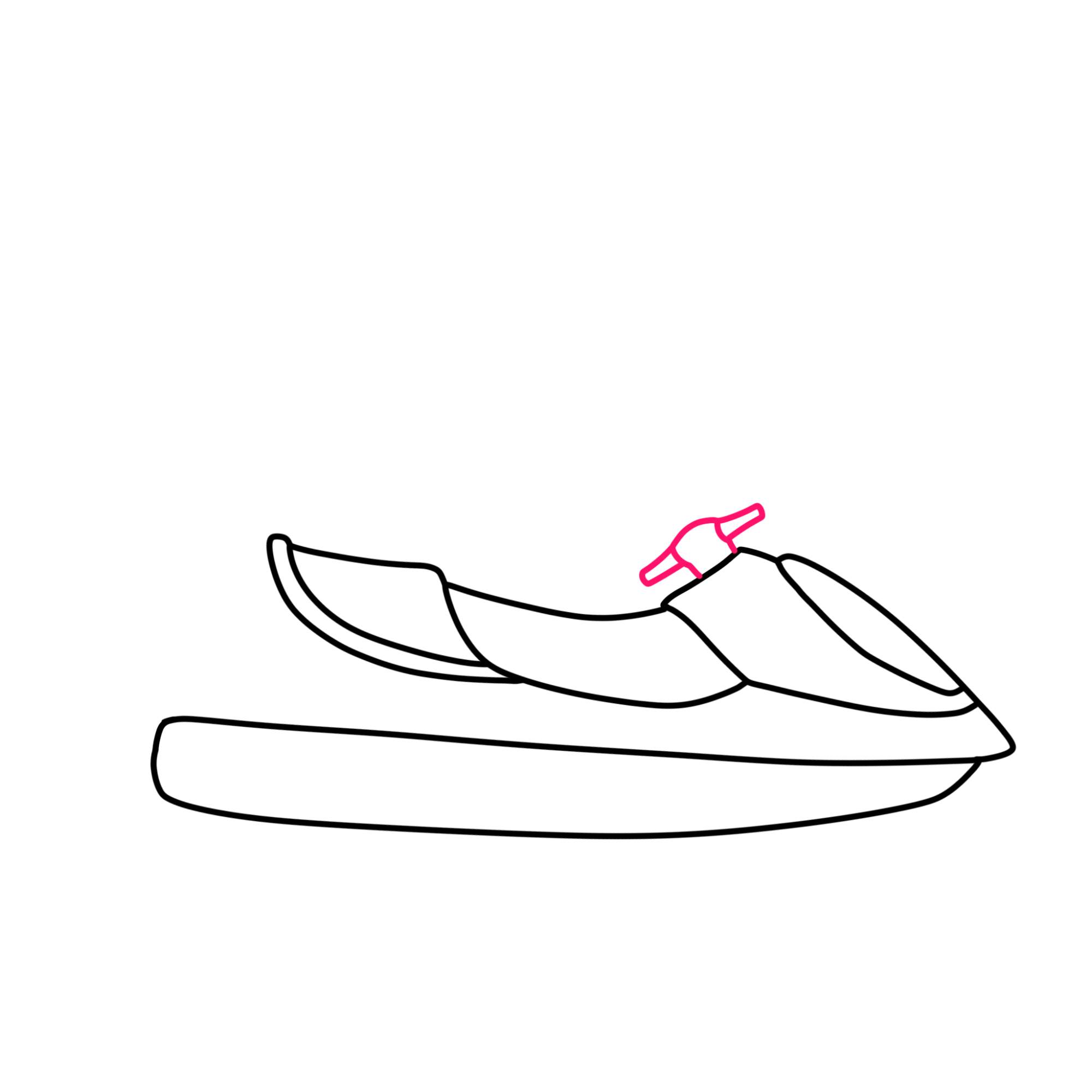 How to Draw a Jet Ski - Step-5