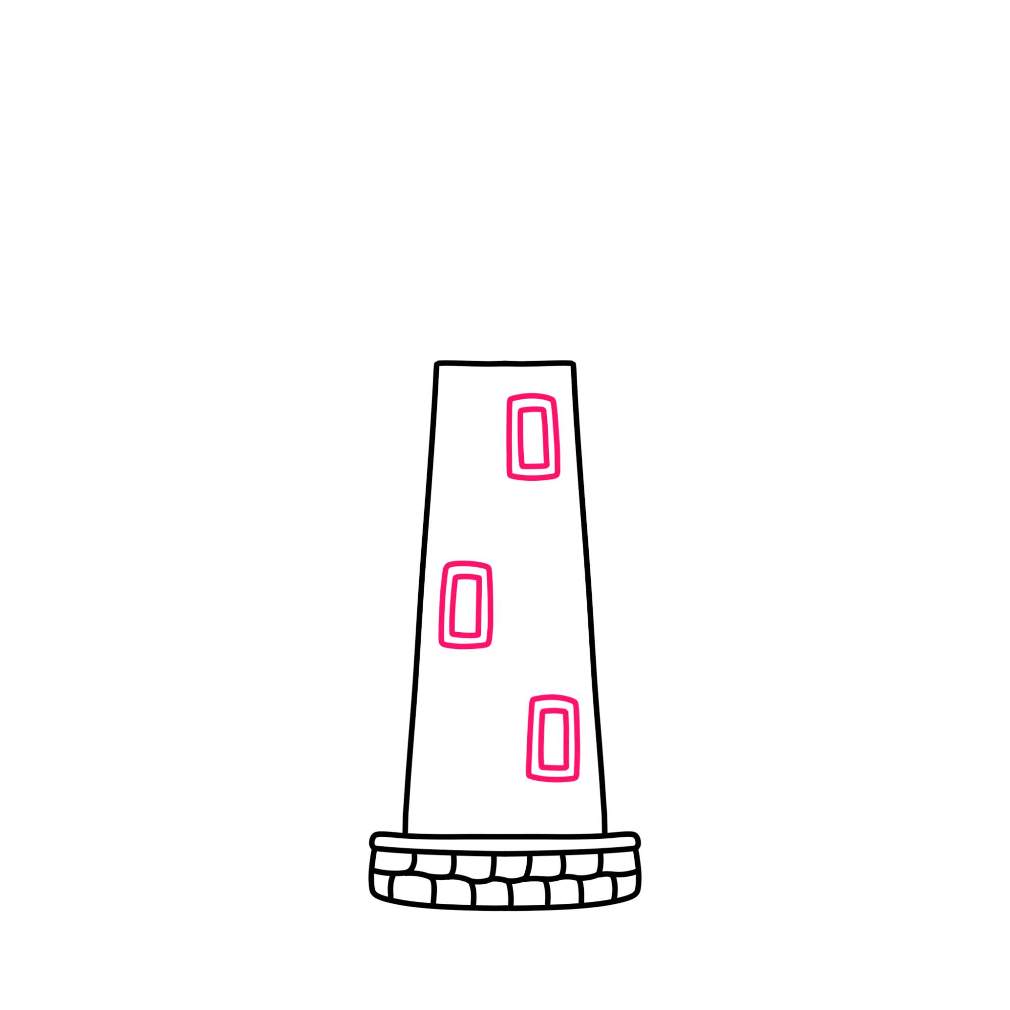 How to Draw a Lighthouse - Step-4