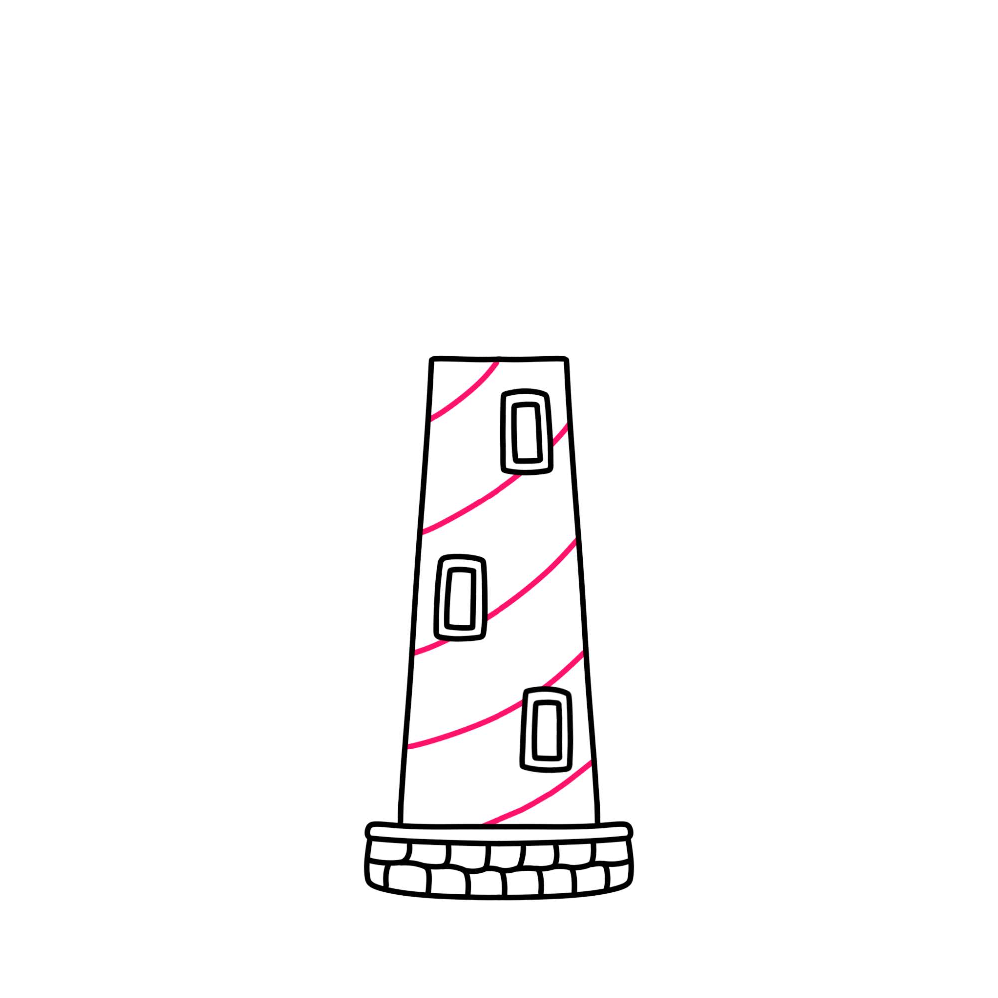 How to Draw a Lighthouse - Step-5