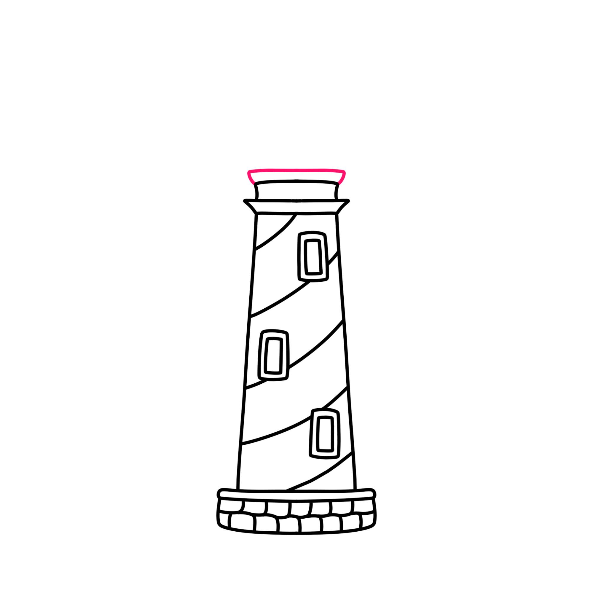 How to Draw a Lighthouse - Step-7