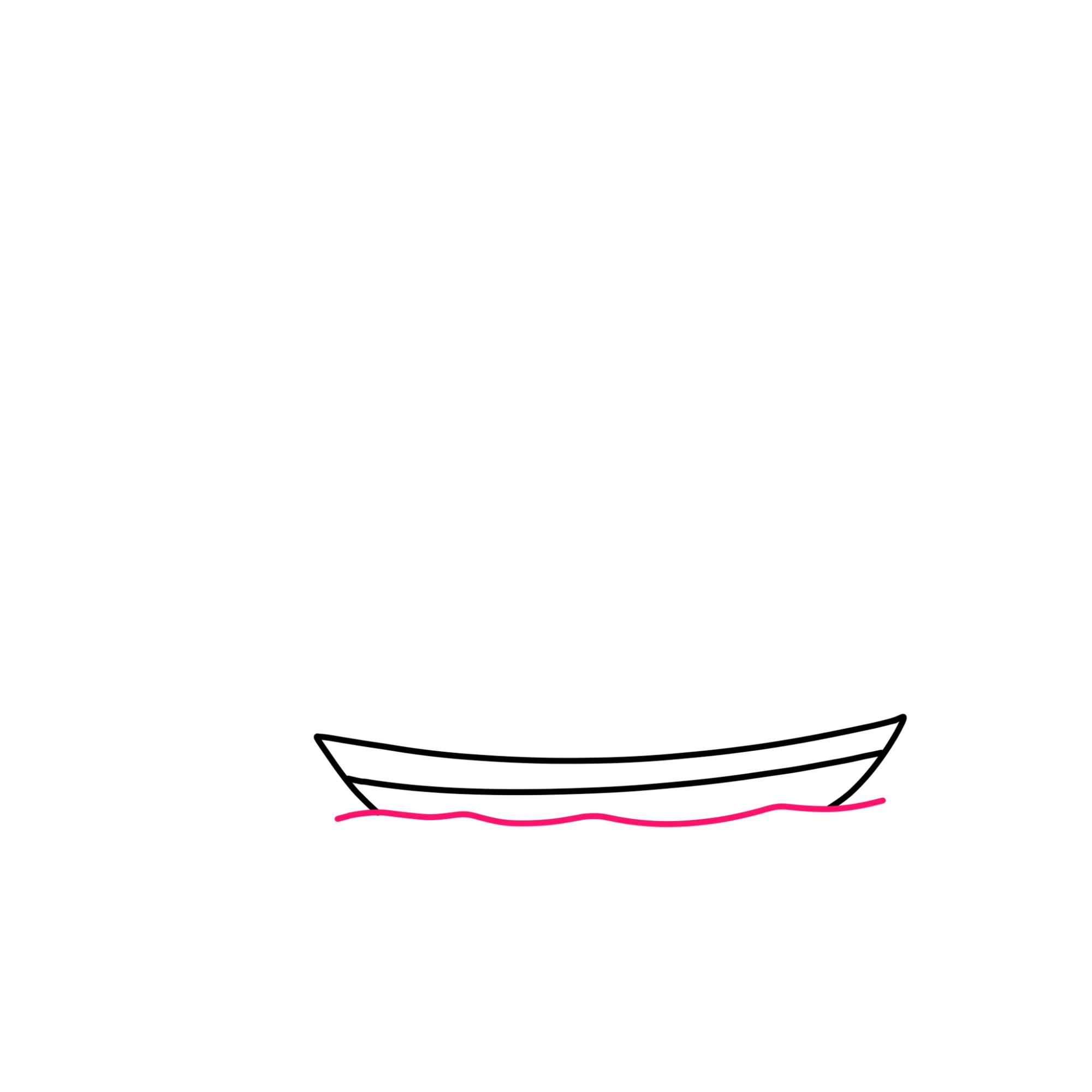 How to Draw a Sailboat - Step-3