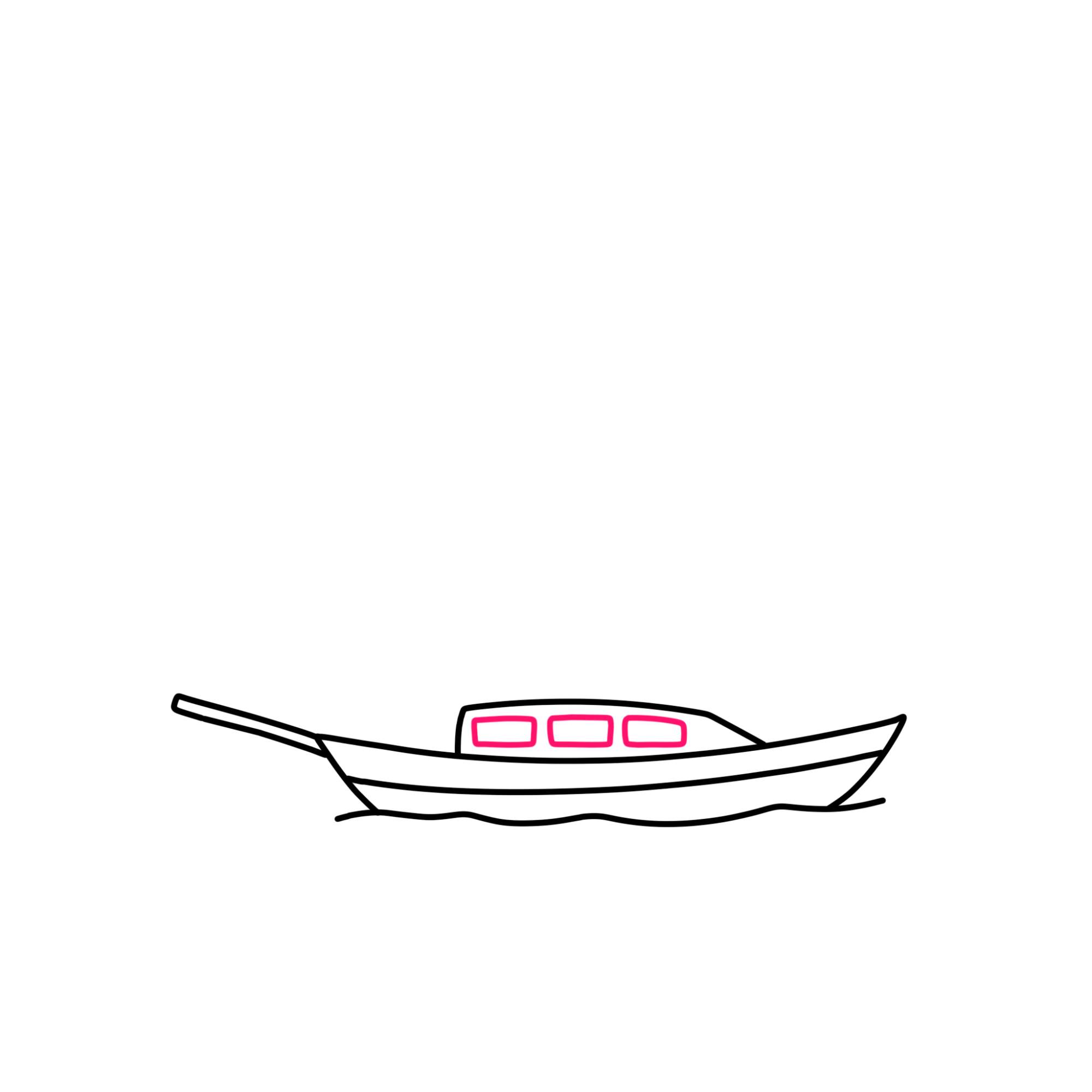 How to Draw a Sailboat - Step-6