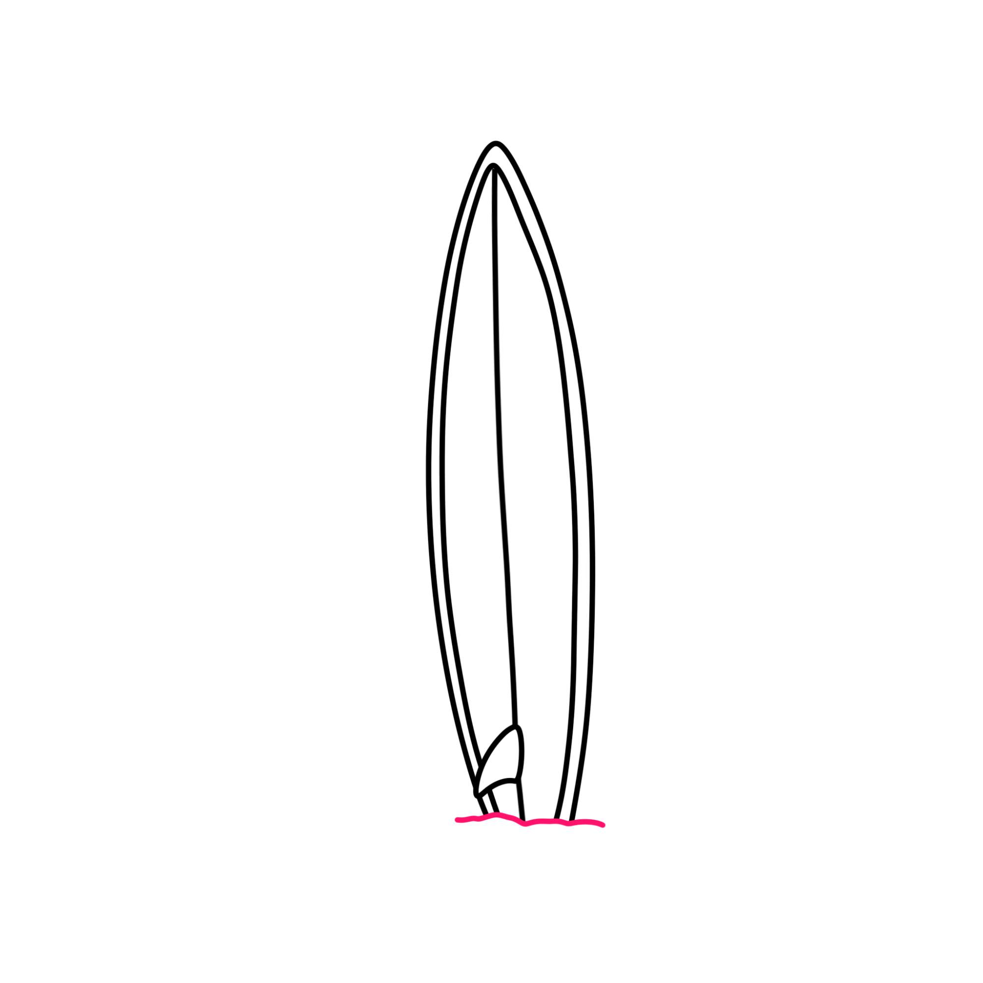 How to Draw a Surfboard - Step-5