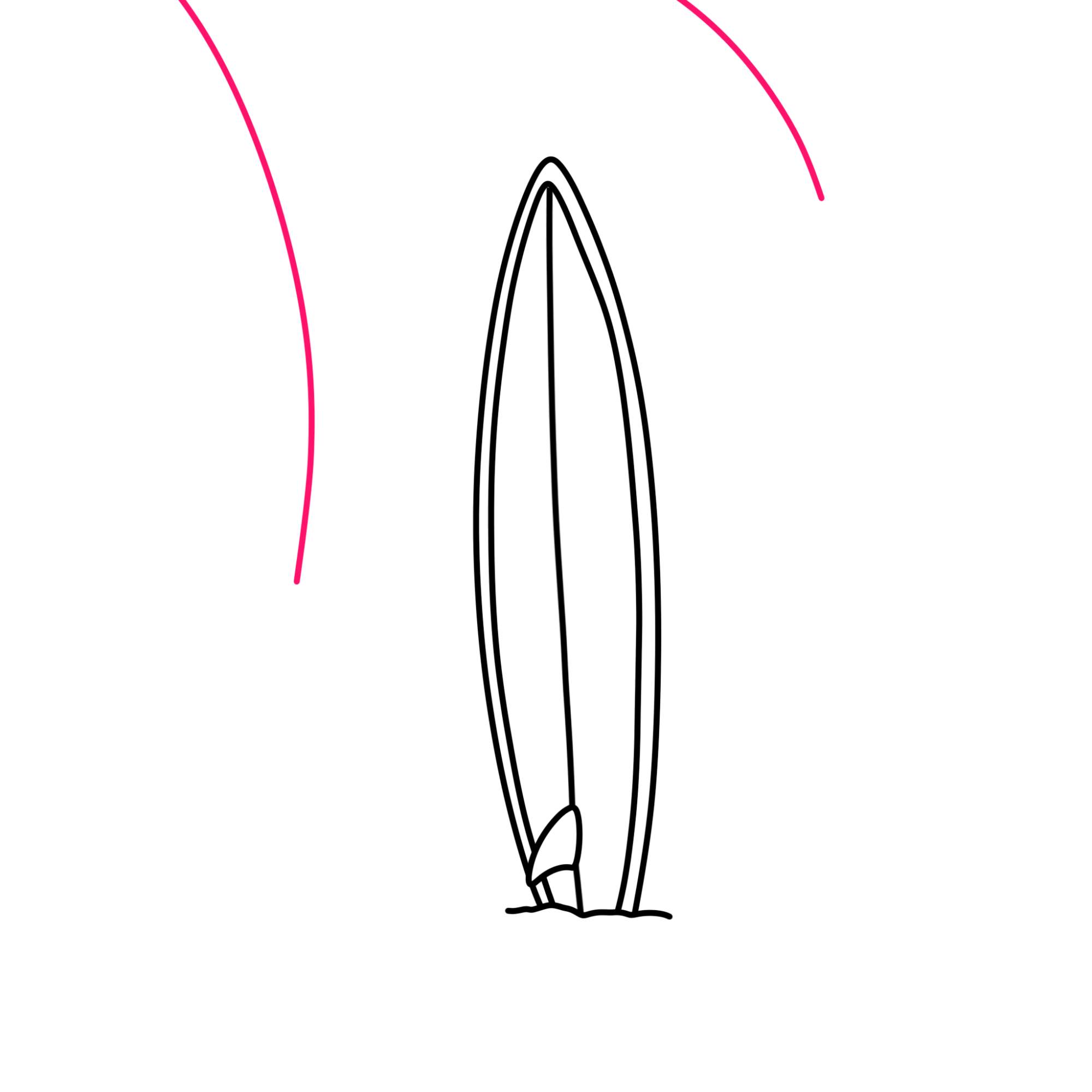 How to Draw a Surfboard - Step-6