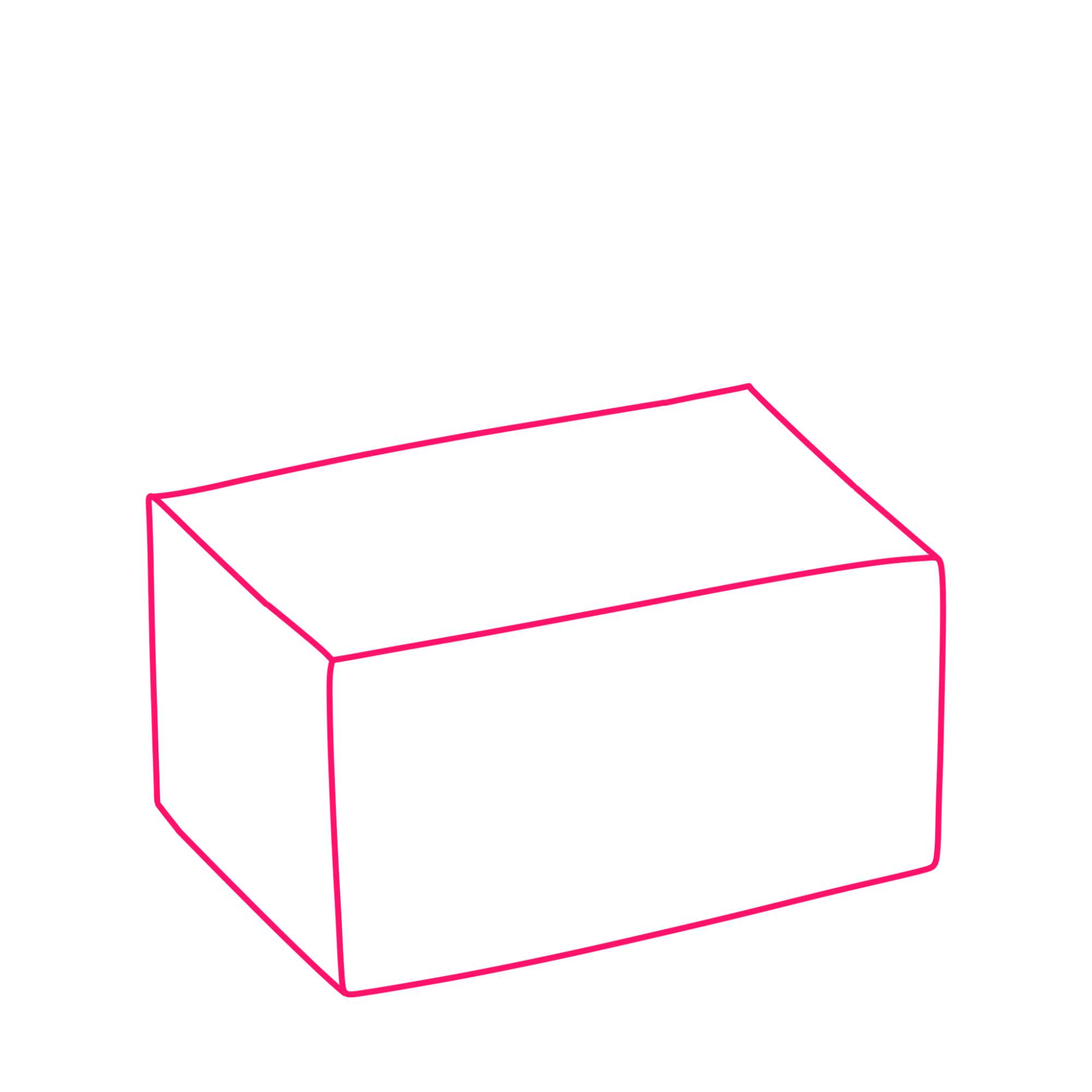 How to Draw a Treasure Chest - Step-1