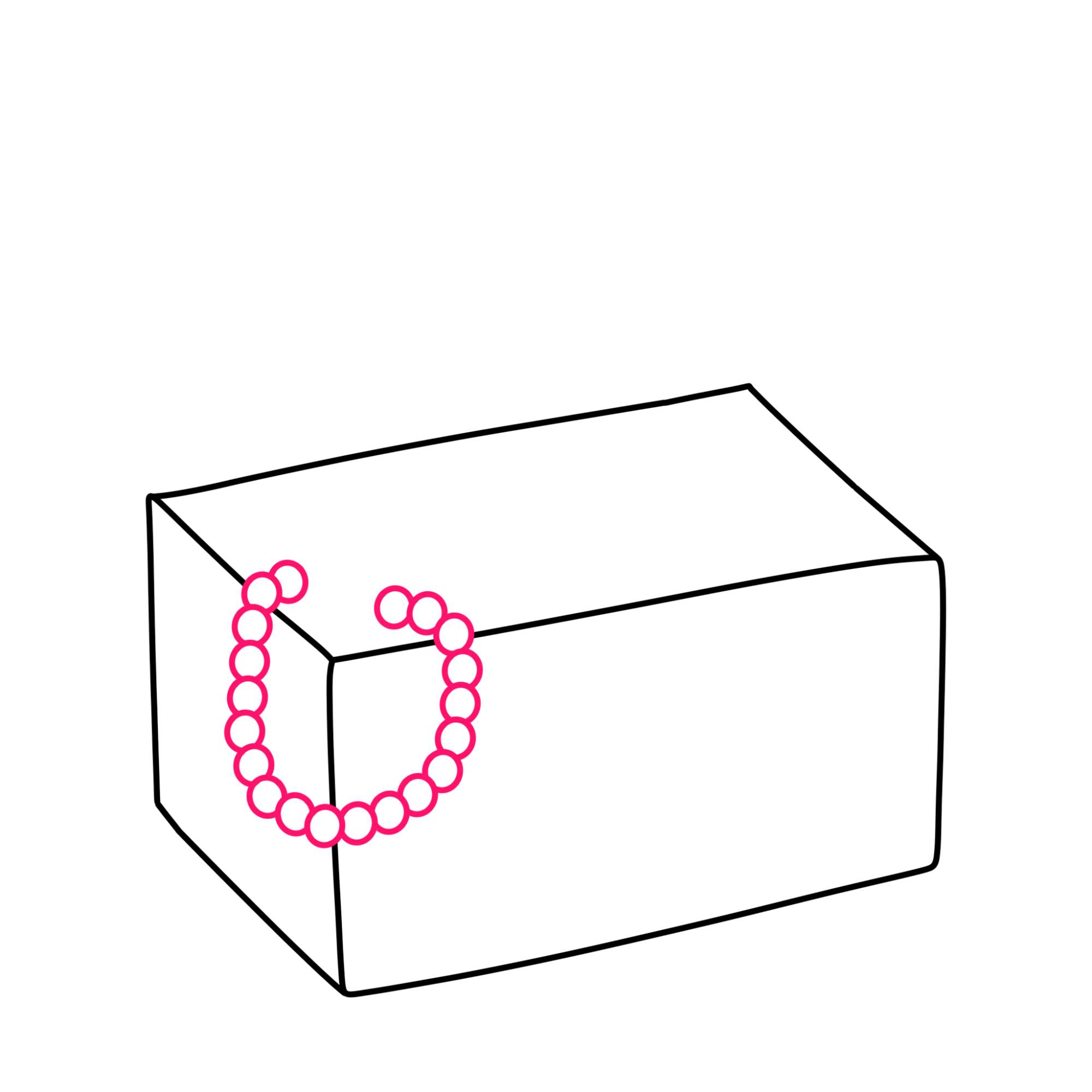 How to Draw a Treasure Chest - Step-2