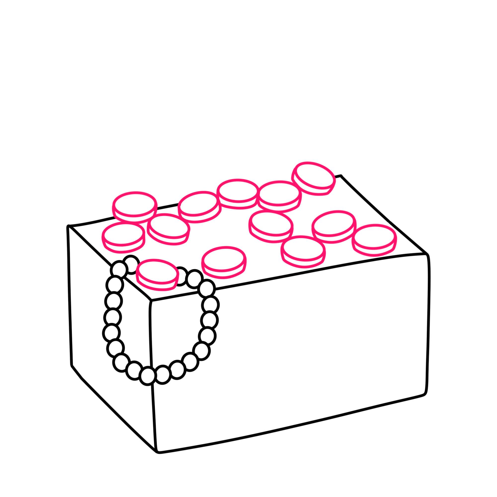 How to Draw a Treasure Chest - Step-3