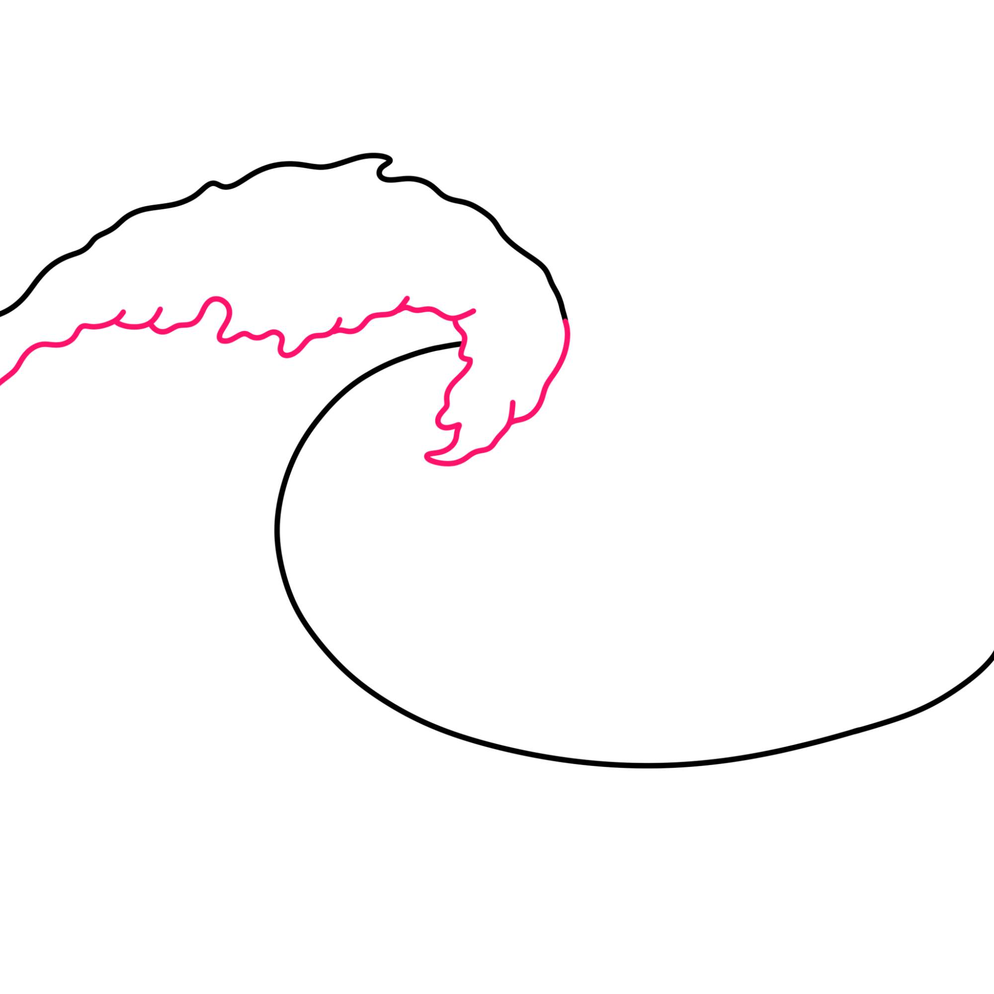 How to Draw a Wave - Step-3