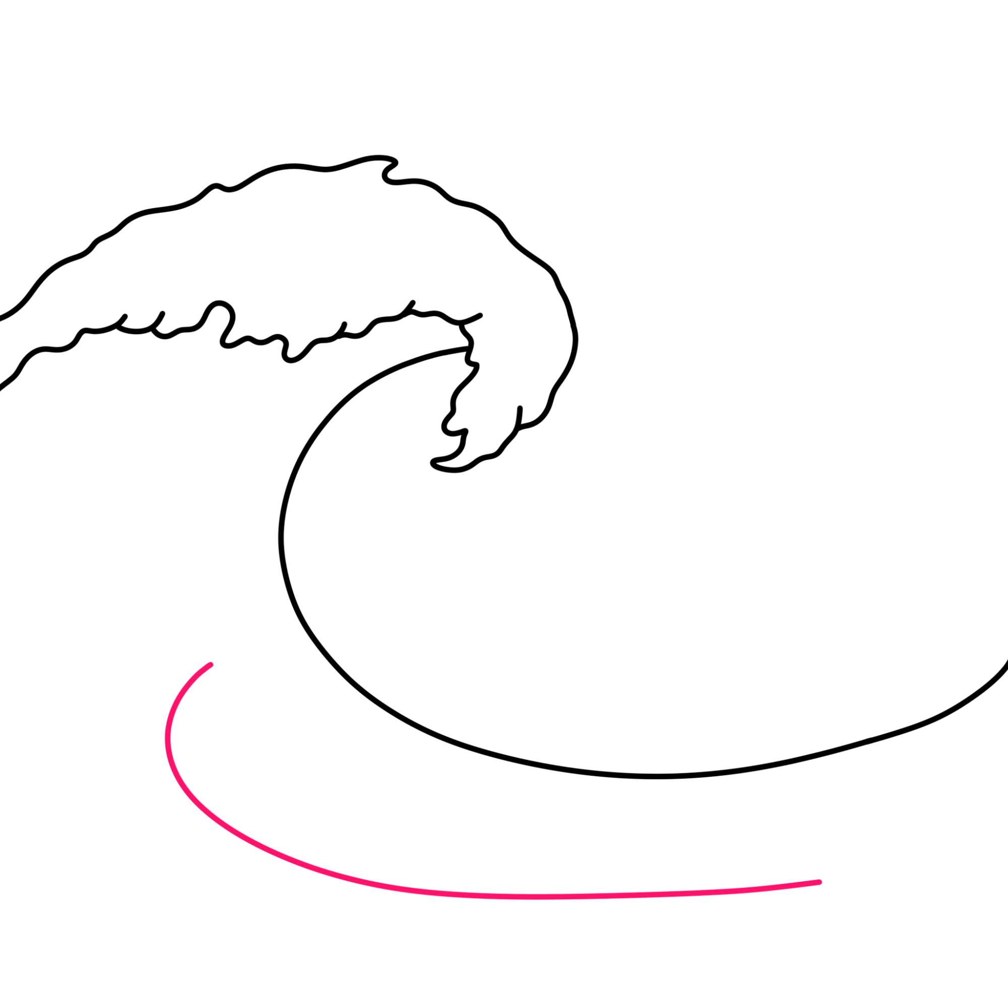 How to Draw a Wave - Step-4