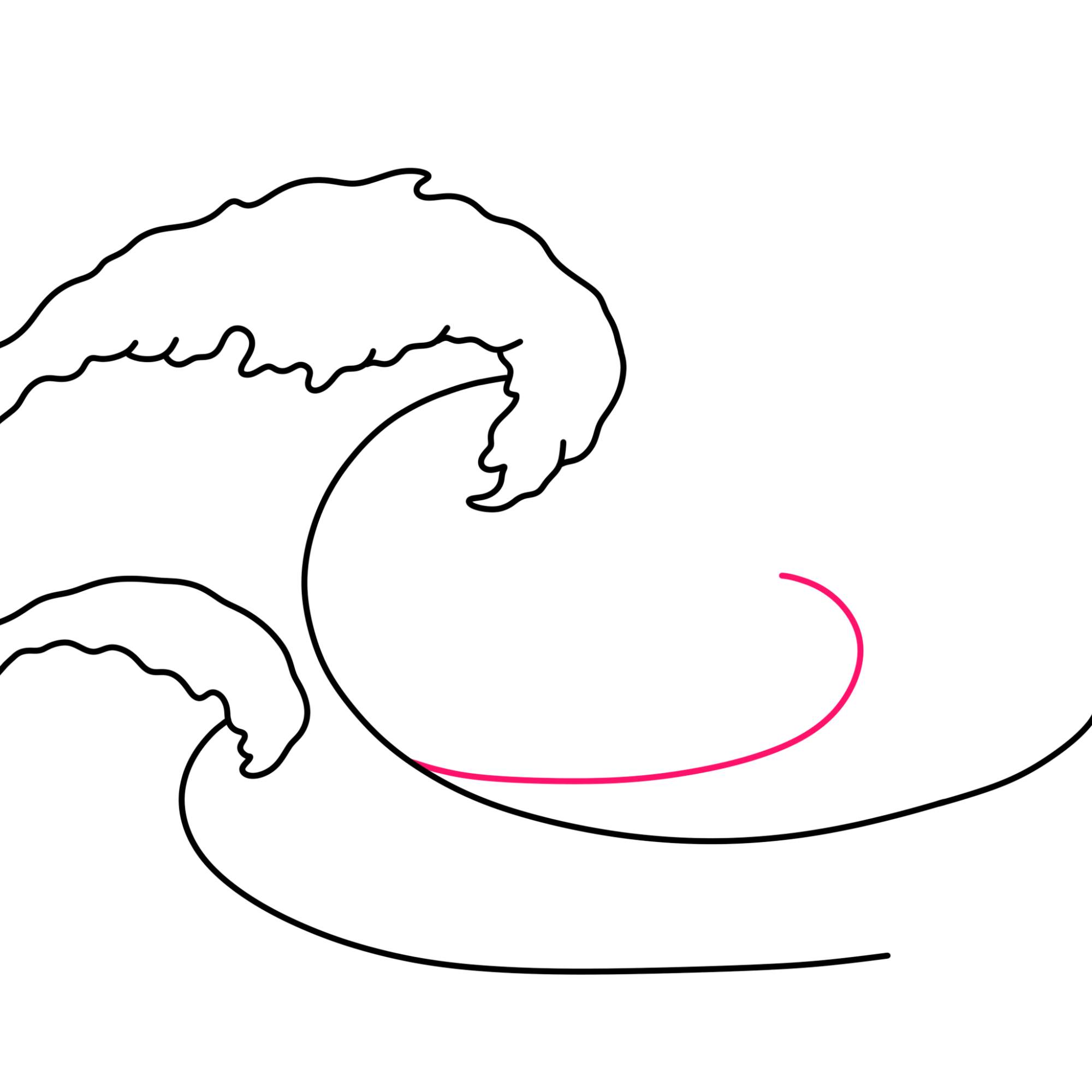 How to Draw a Wave - Step-6