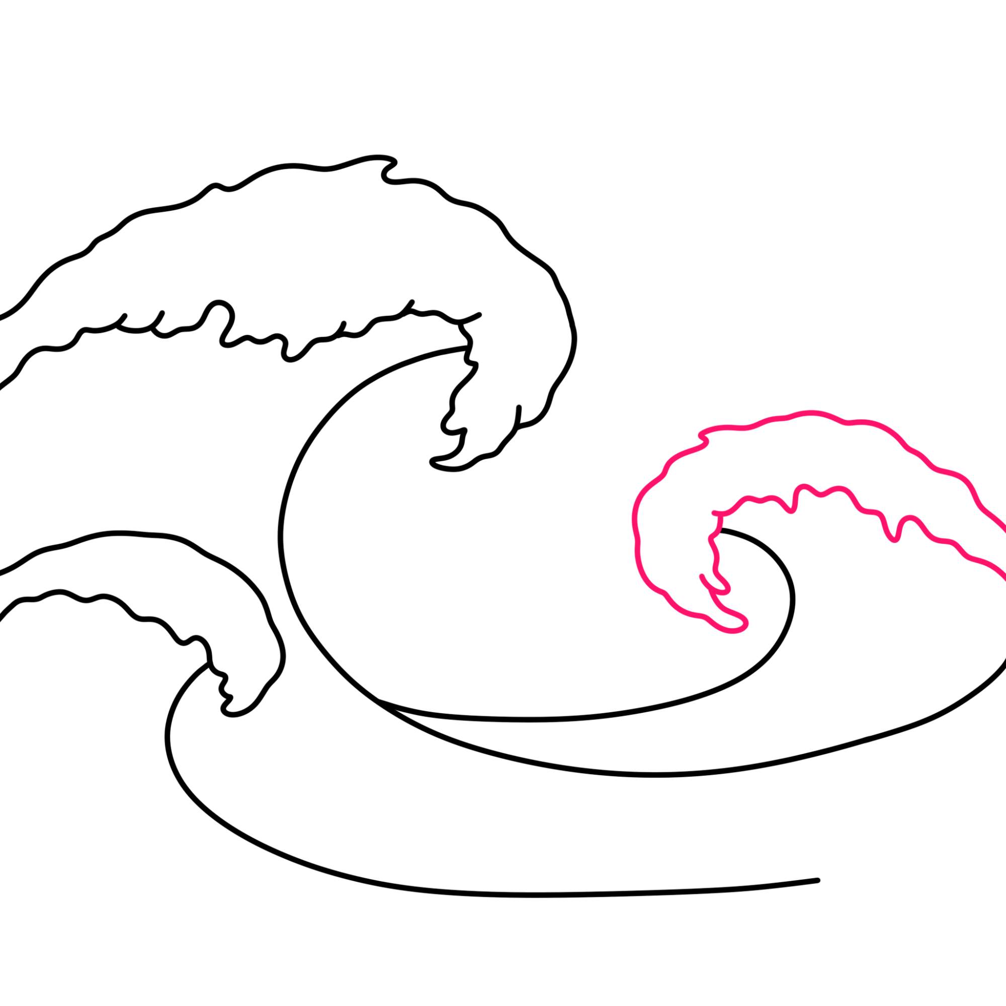 How to Draw a Wave - Step-7