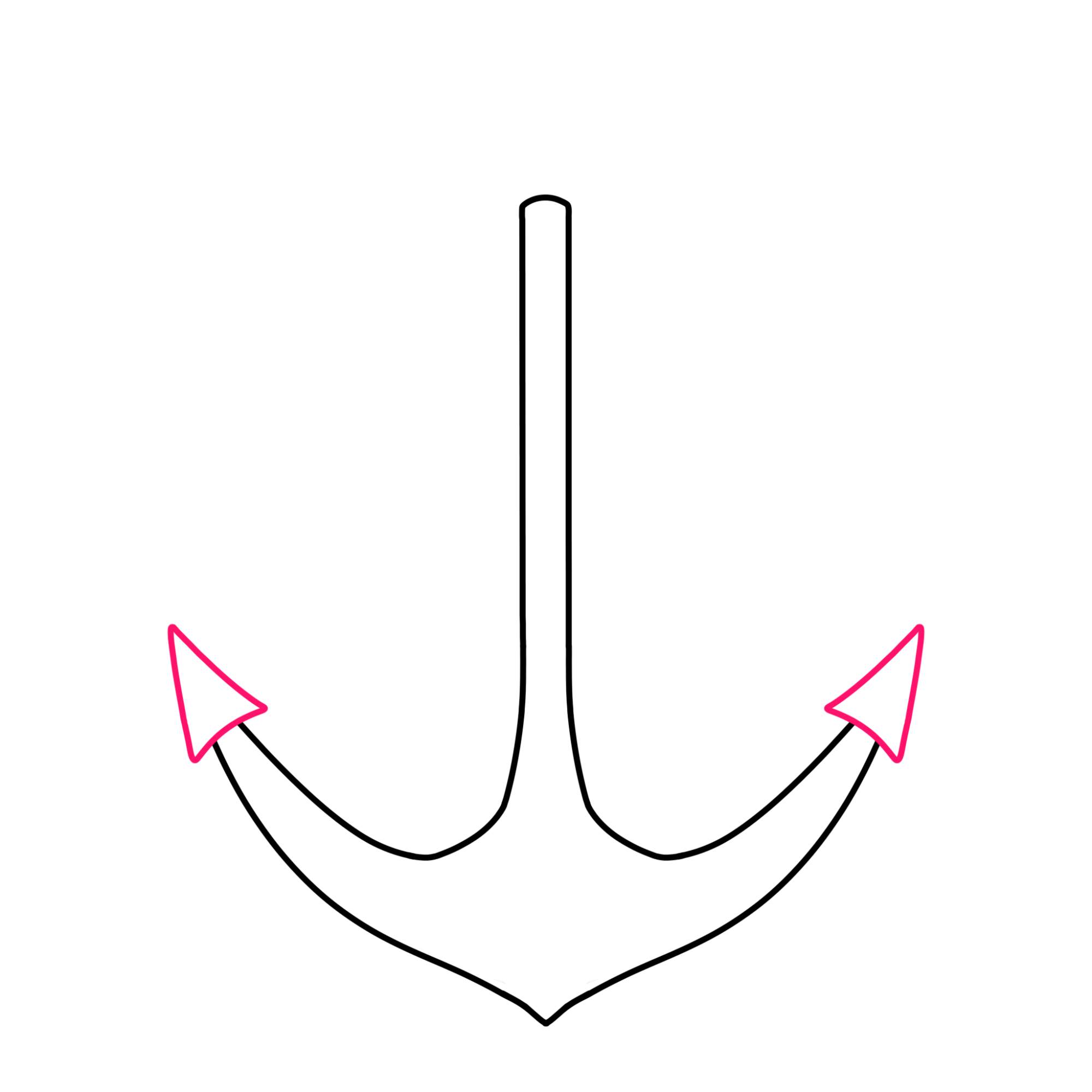 How to Draw an Anchor - Step-3