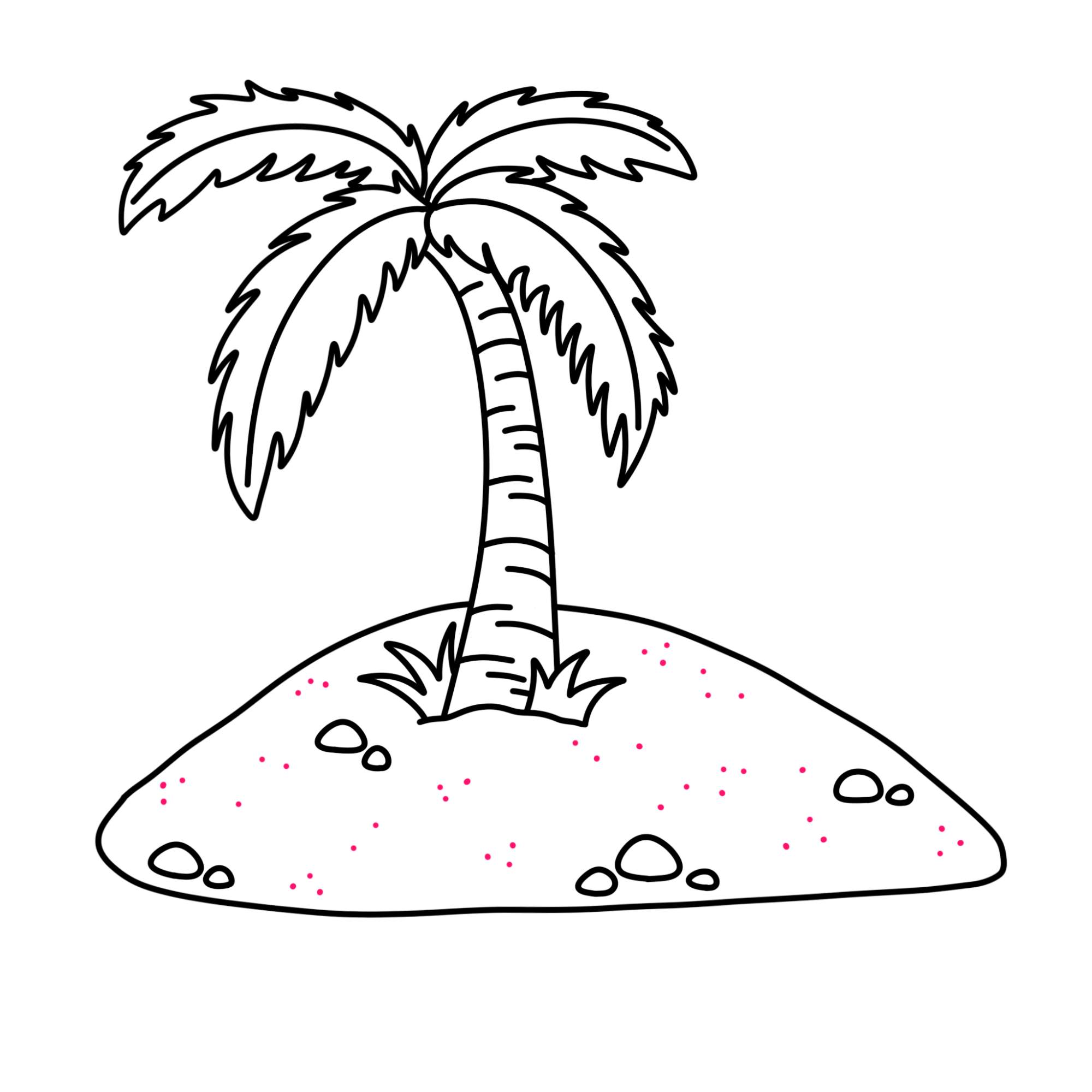 How to Draw an Island - Step-10