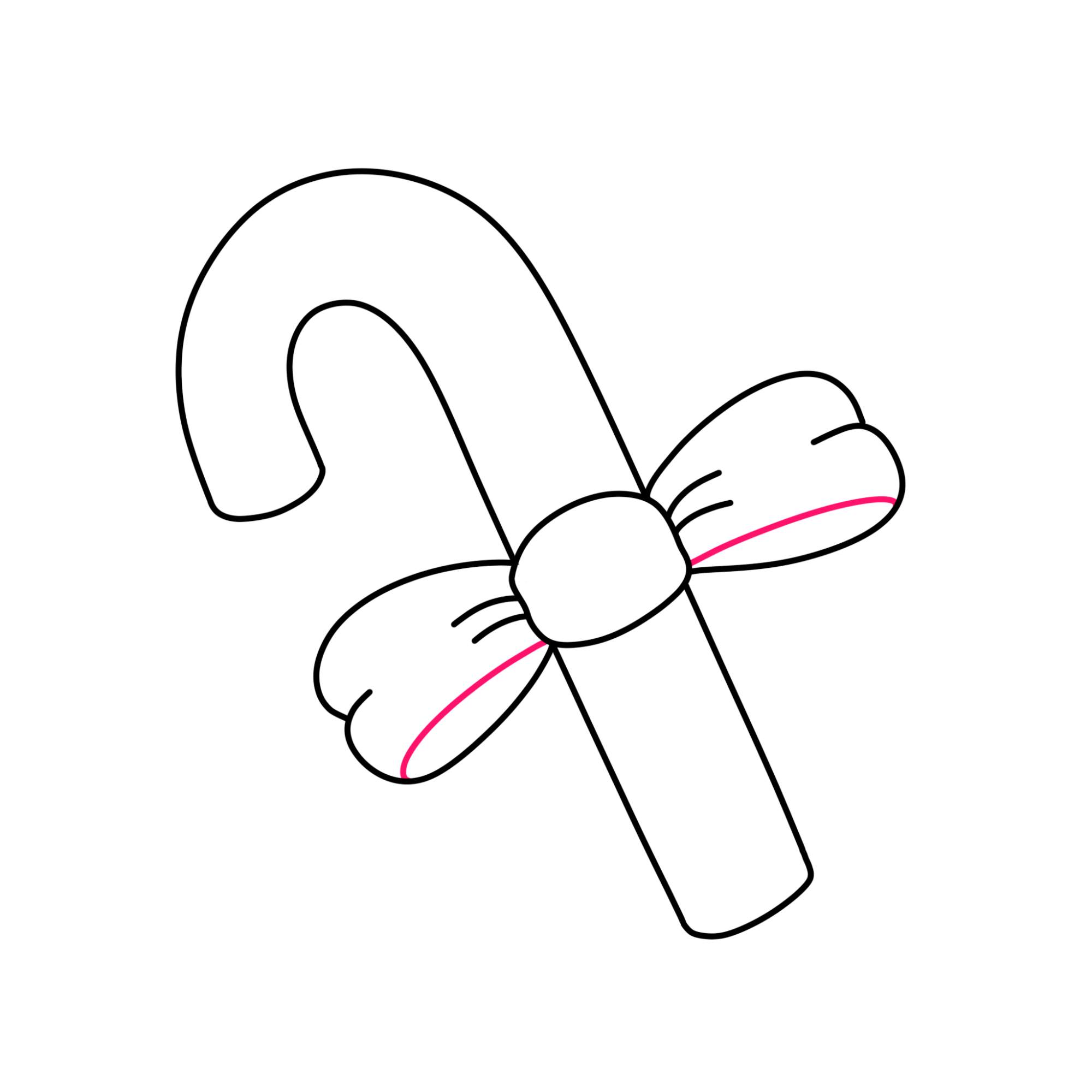 Candy Cane Drawing - Step-6