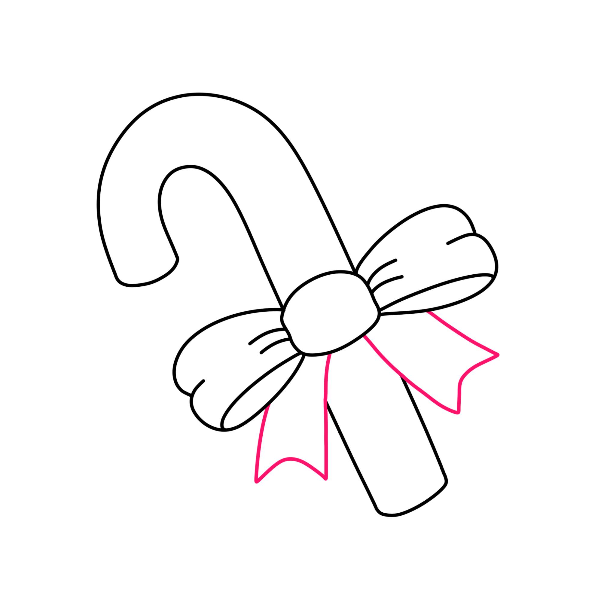 Candy Cane Drawing - Step-7