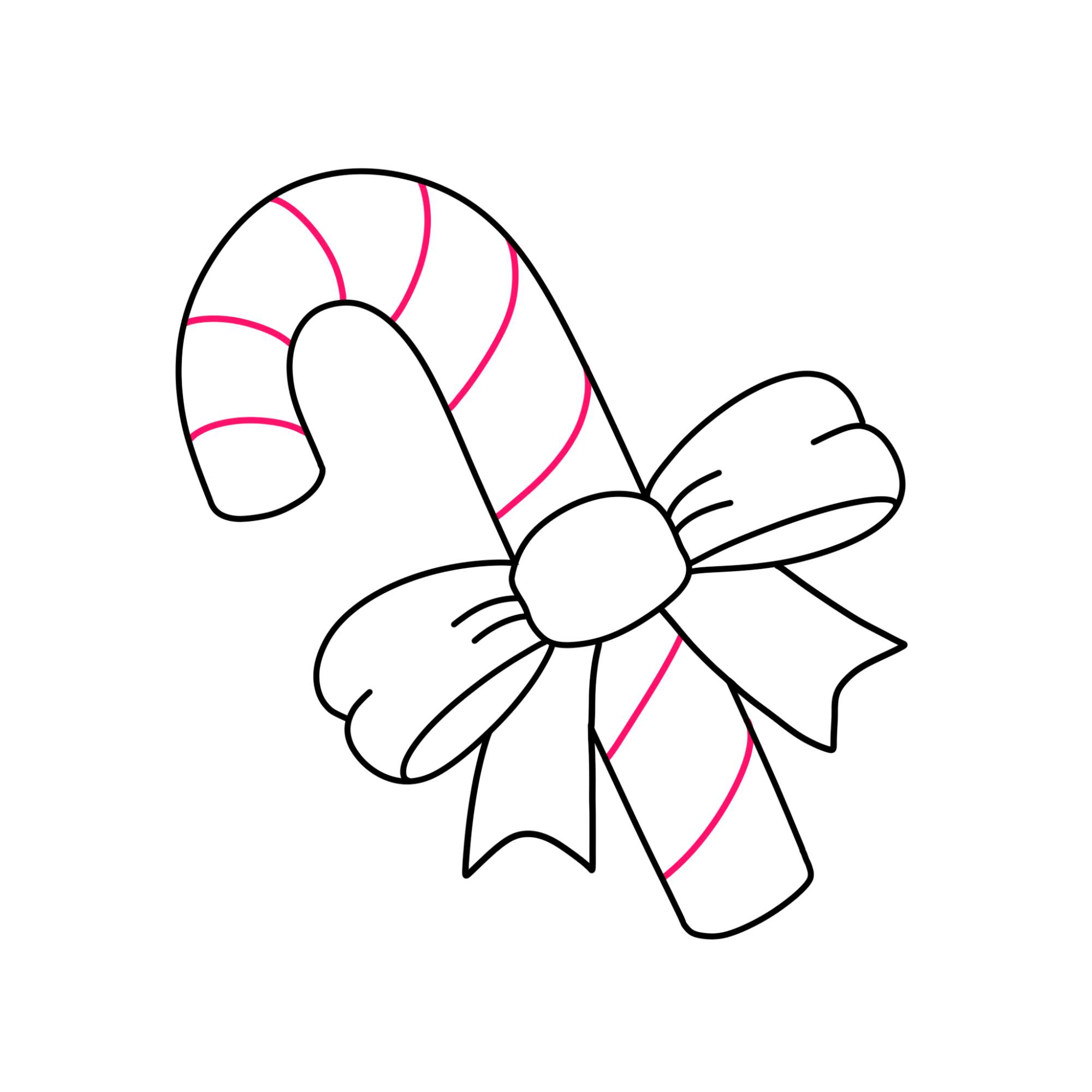 Candy Cane Drawing - Step-8