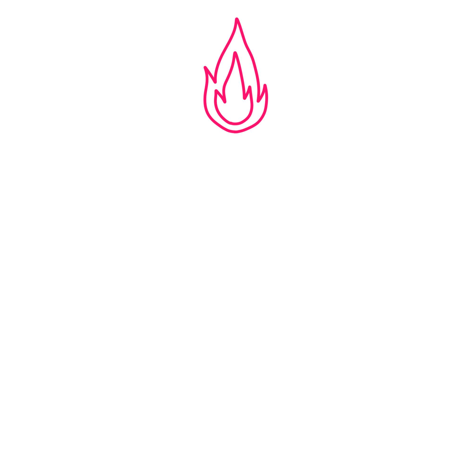 Christmas Candle Drawing - Step-1