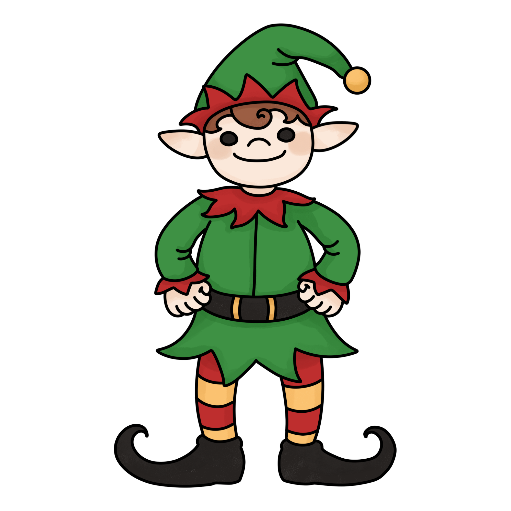 Christmas Elf Drawing