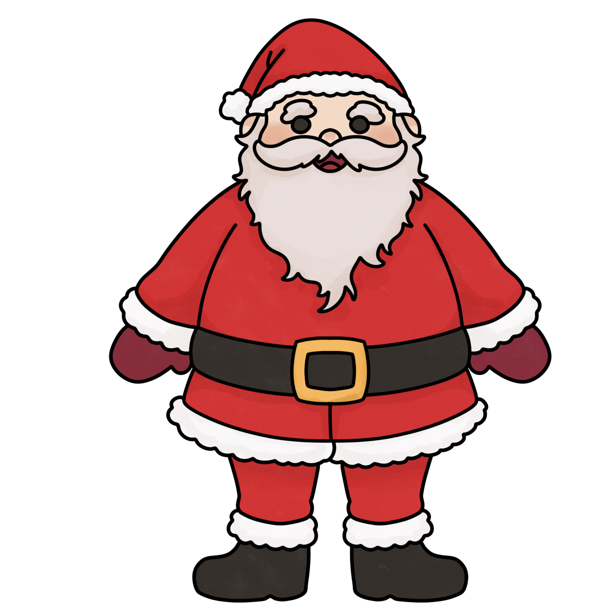 Easy Santa Claus Drawing