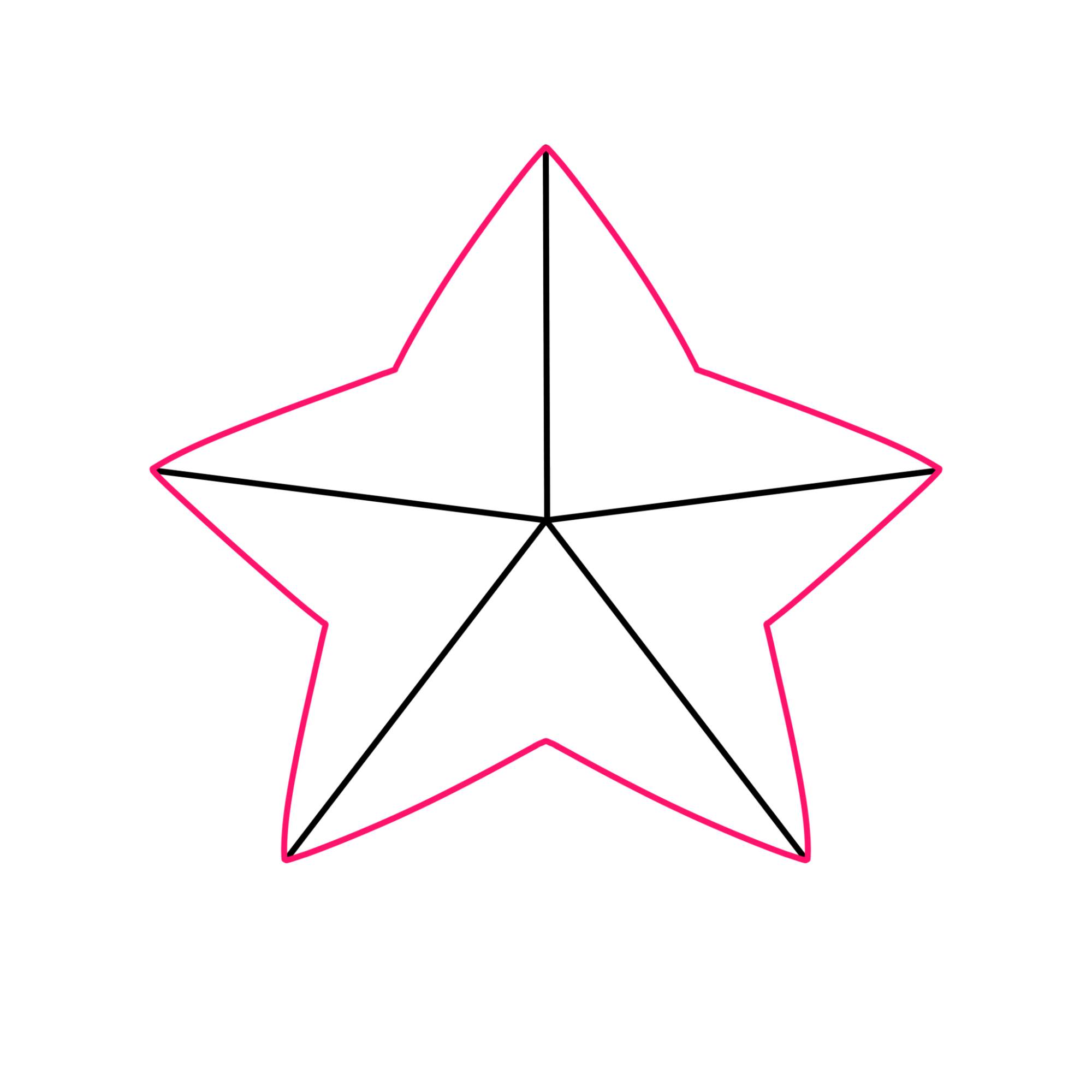 How to Draw a Christmas Star - Step-4