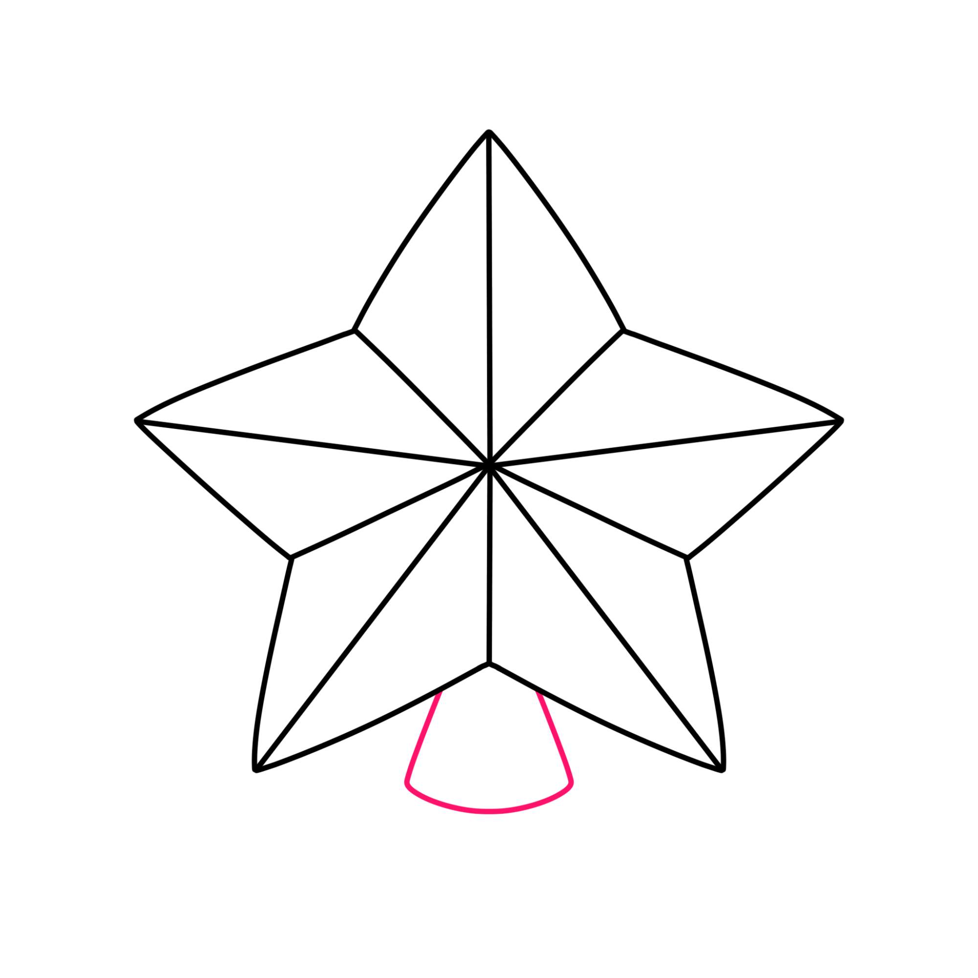 How to Draw a Christmas Star - Step-6