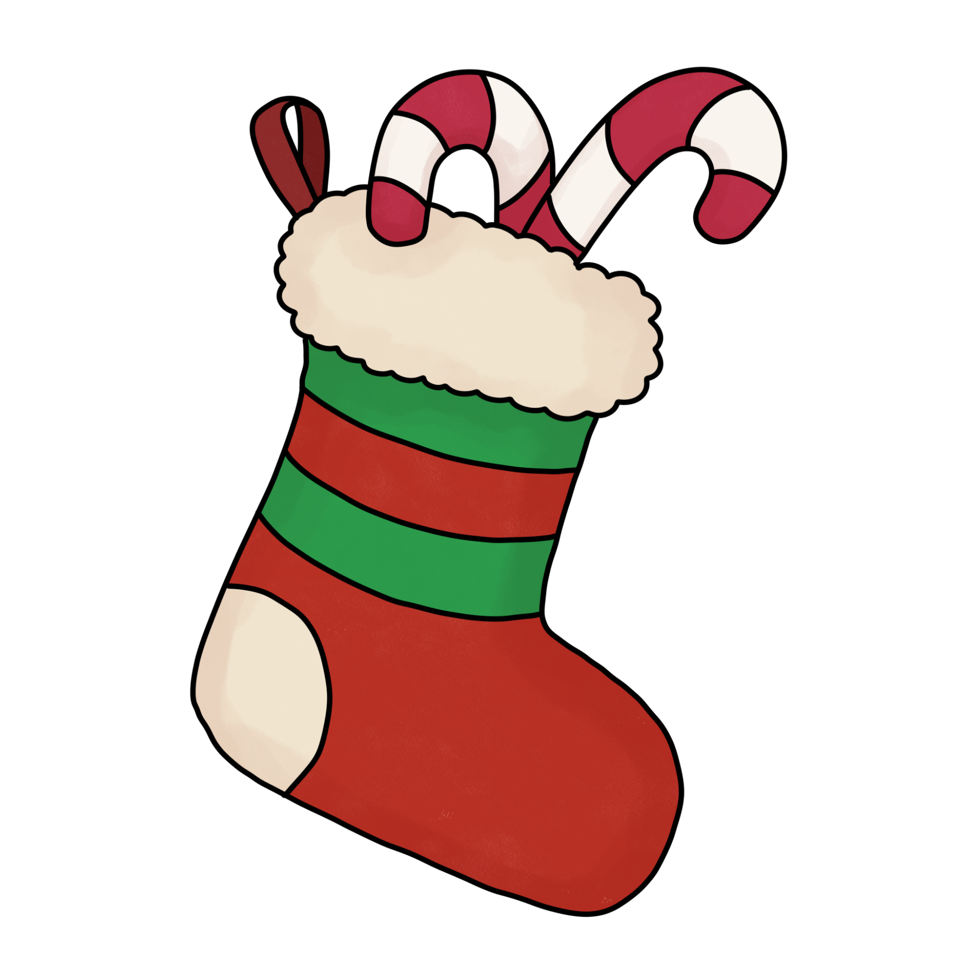 How to Draw a Stocking for Christmas