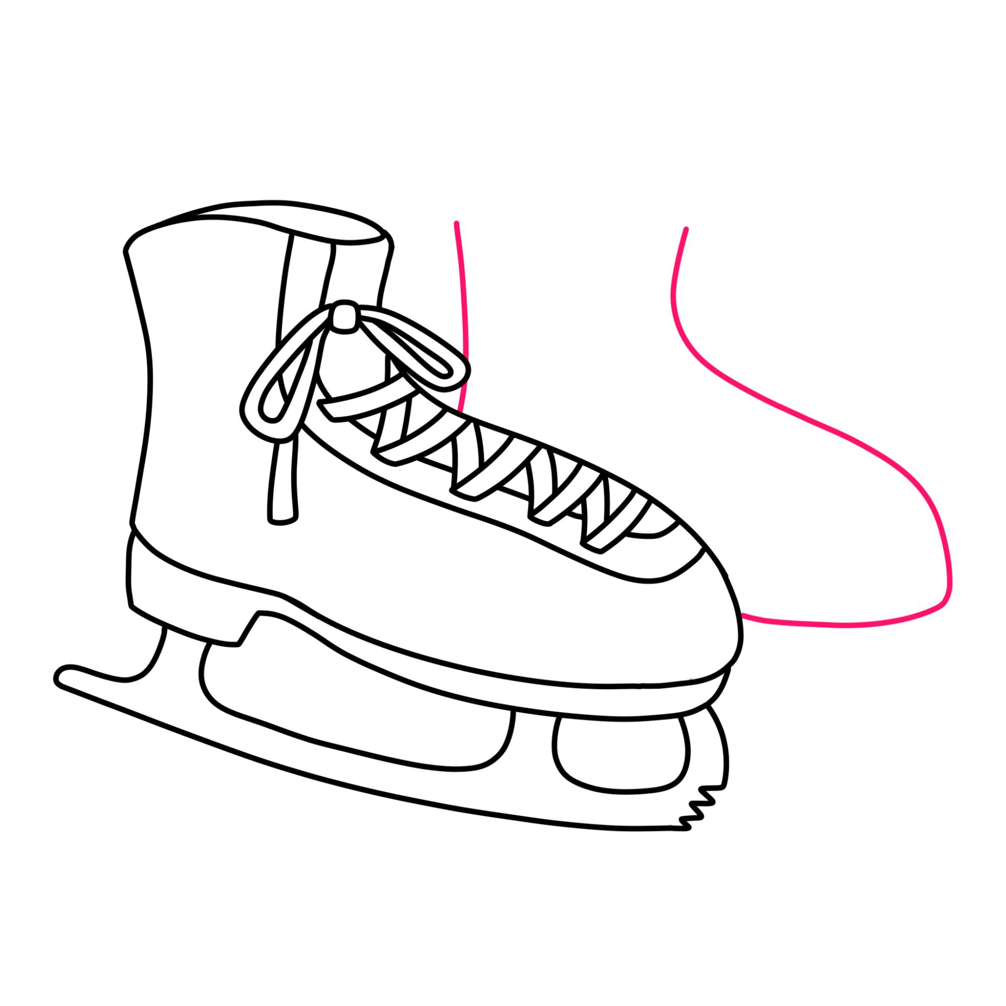 How to Draw Ice Skates - Step-10