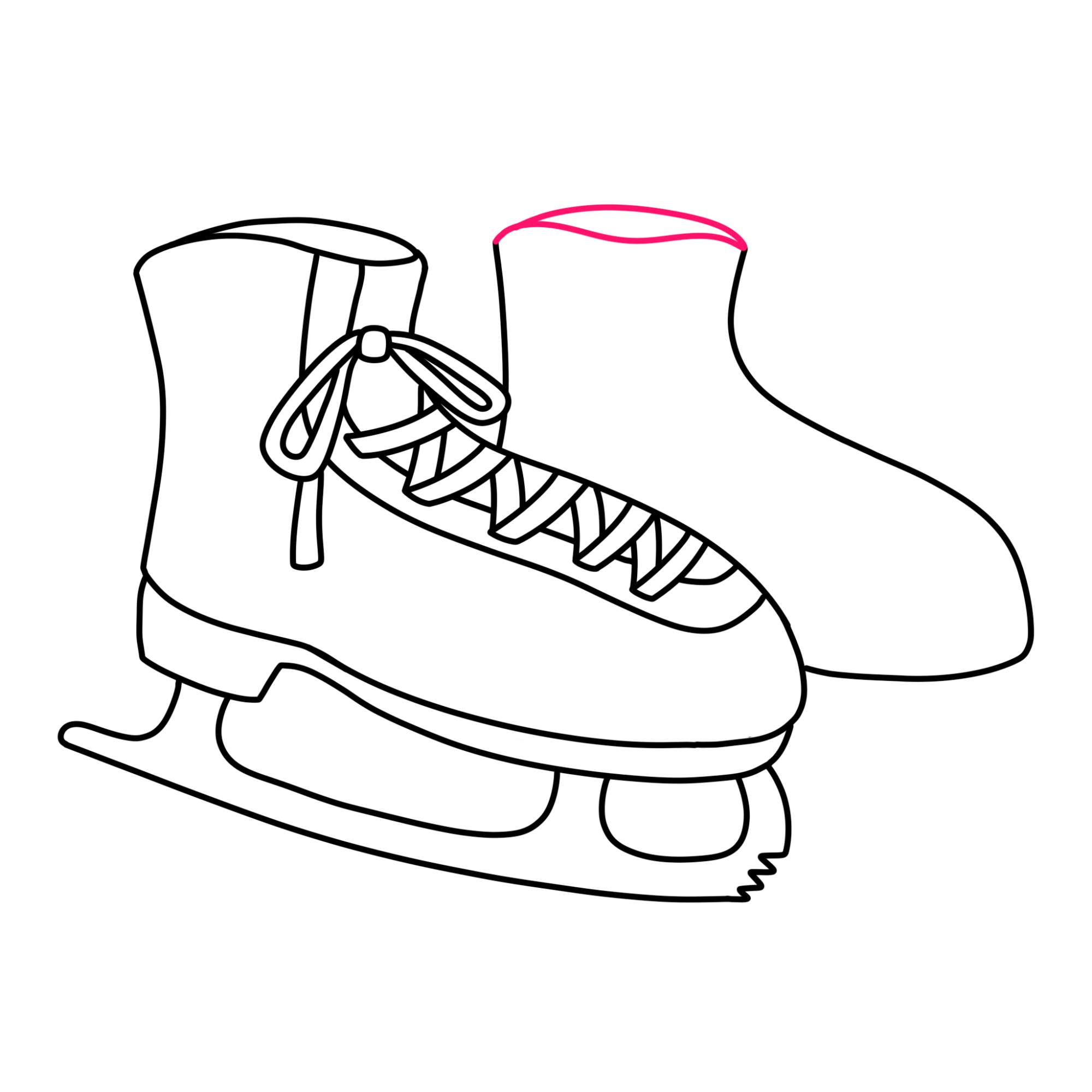 How to Draw Ice Skates - Step-11