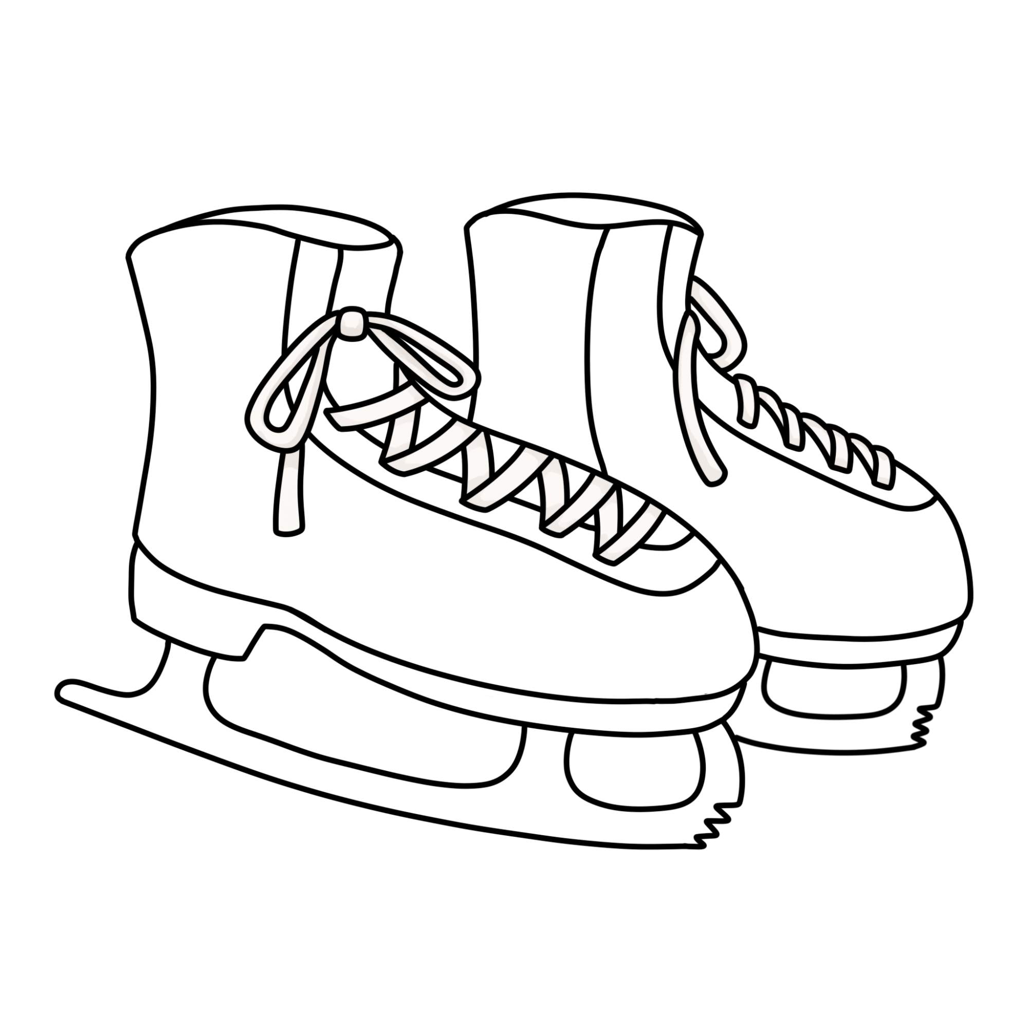 How to Draw Ice Skates - Step-20