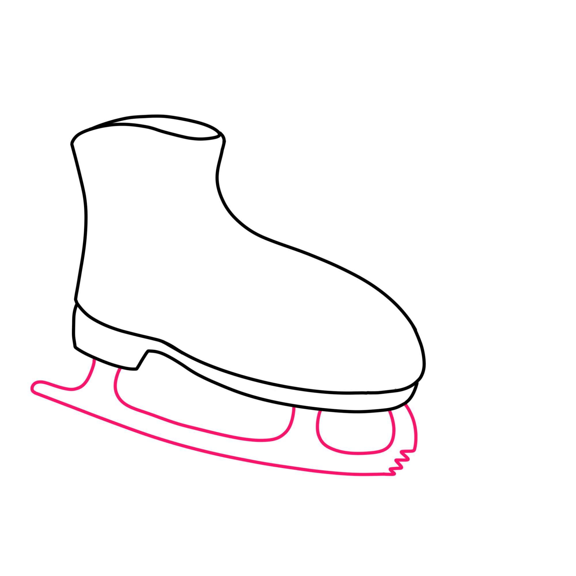 How to Draw Ice Skates - Step-4