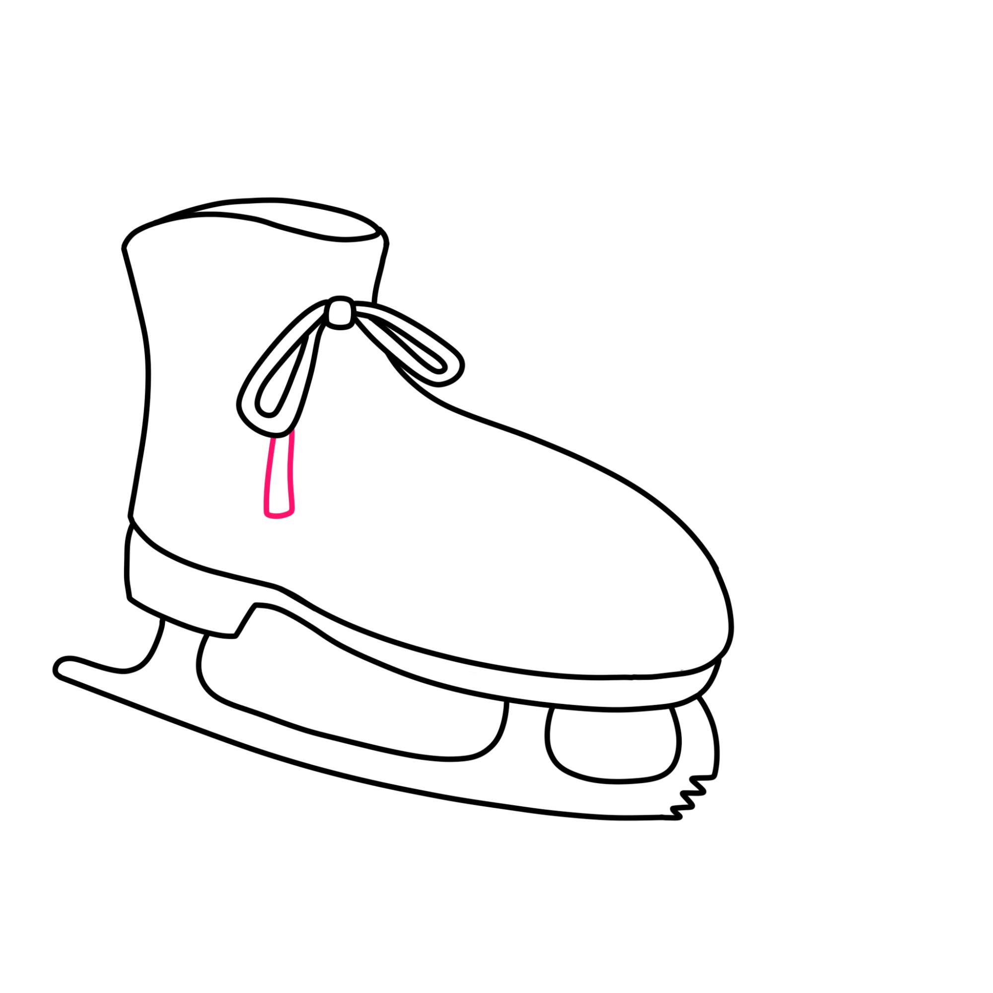 How to Draw Ice Skates - Step-6