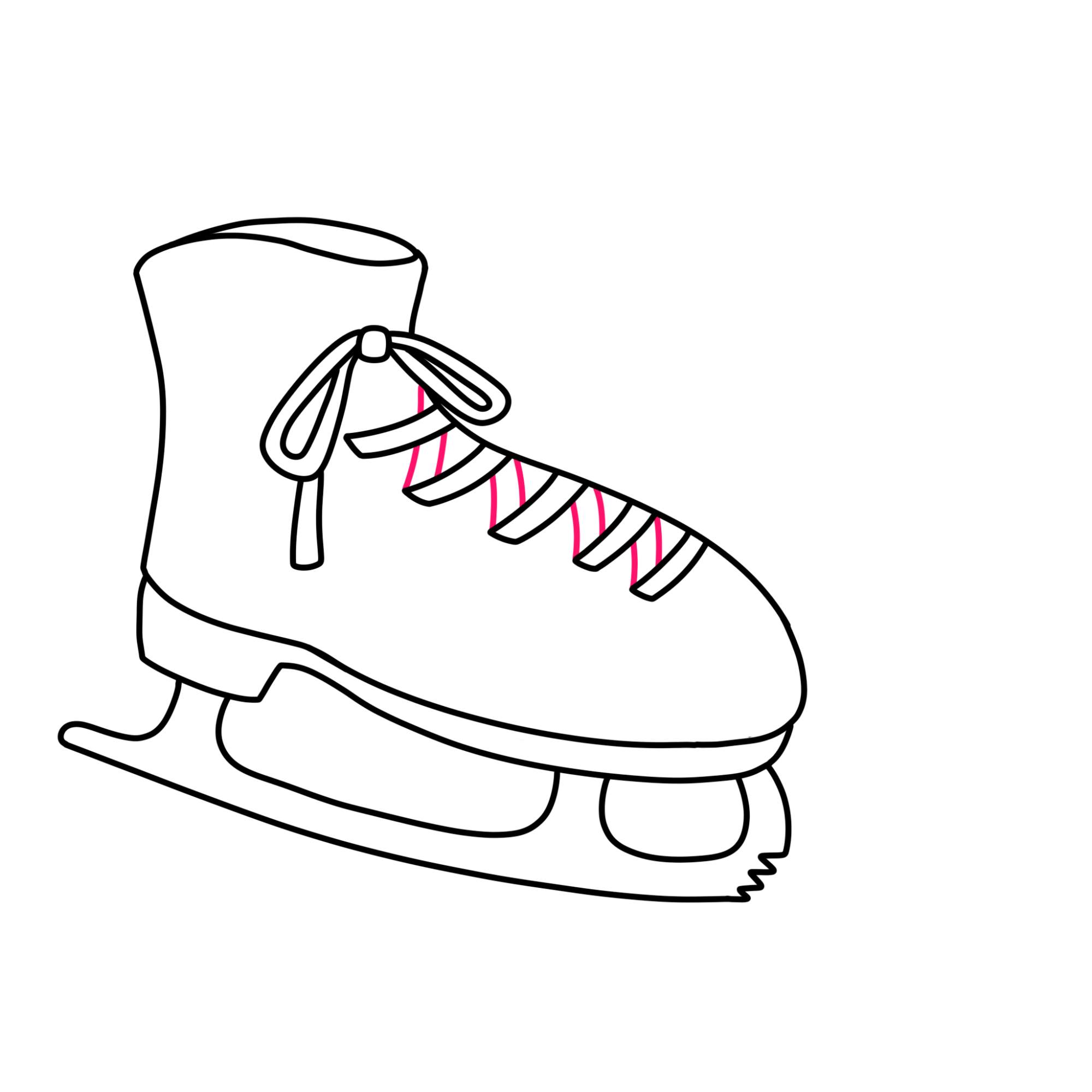 How to Draw Ice Skates - Step-8