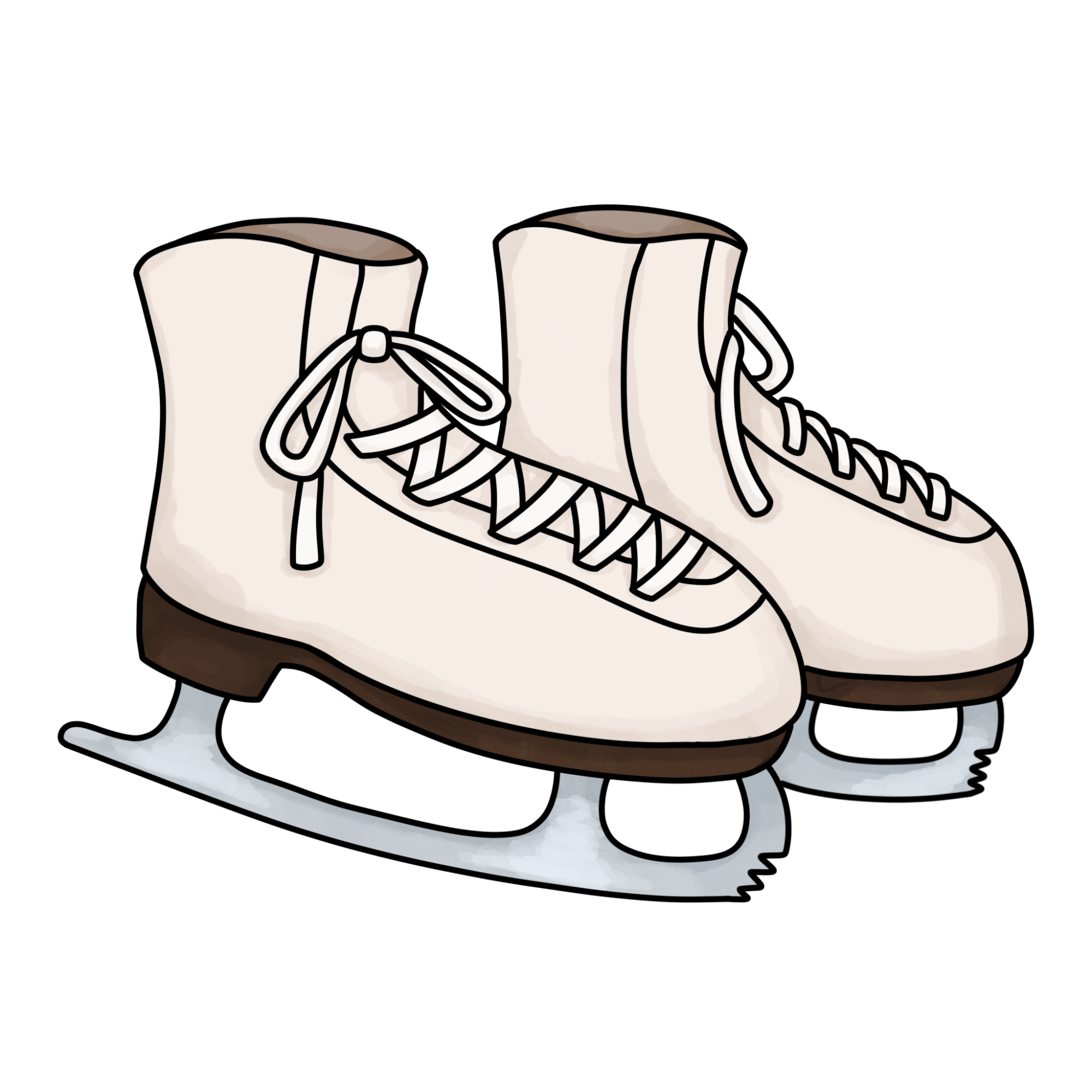 How to Draw Ice Skates