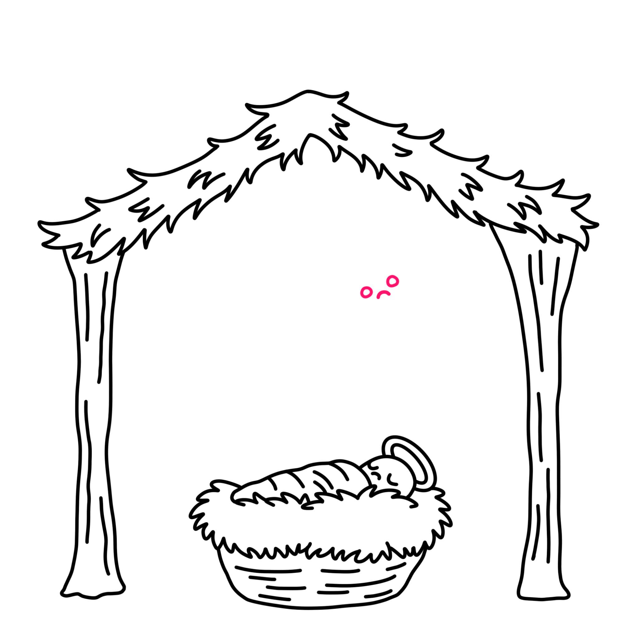 Nativity Drawing - Step-8