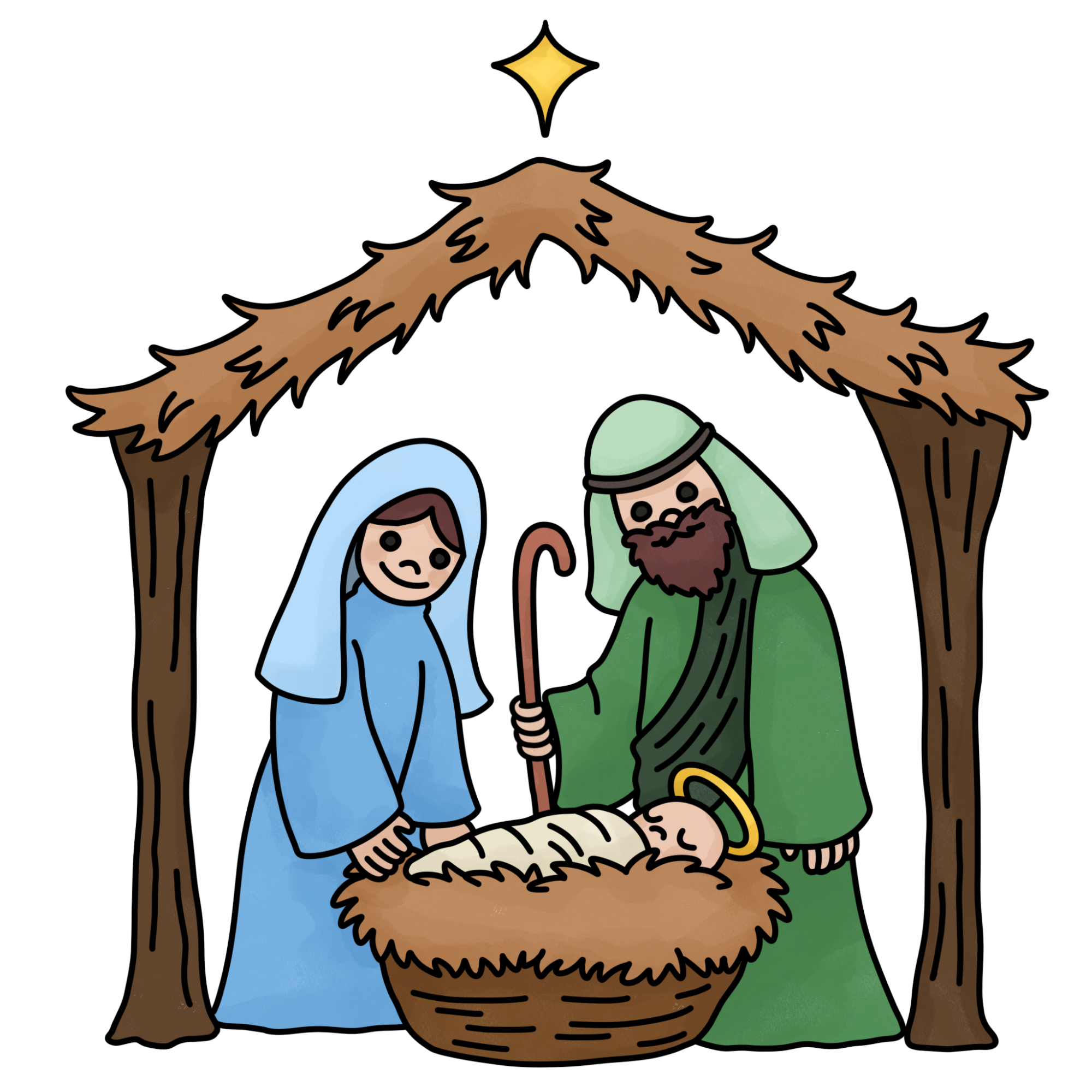 Nativity Drawing